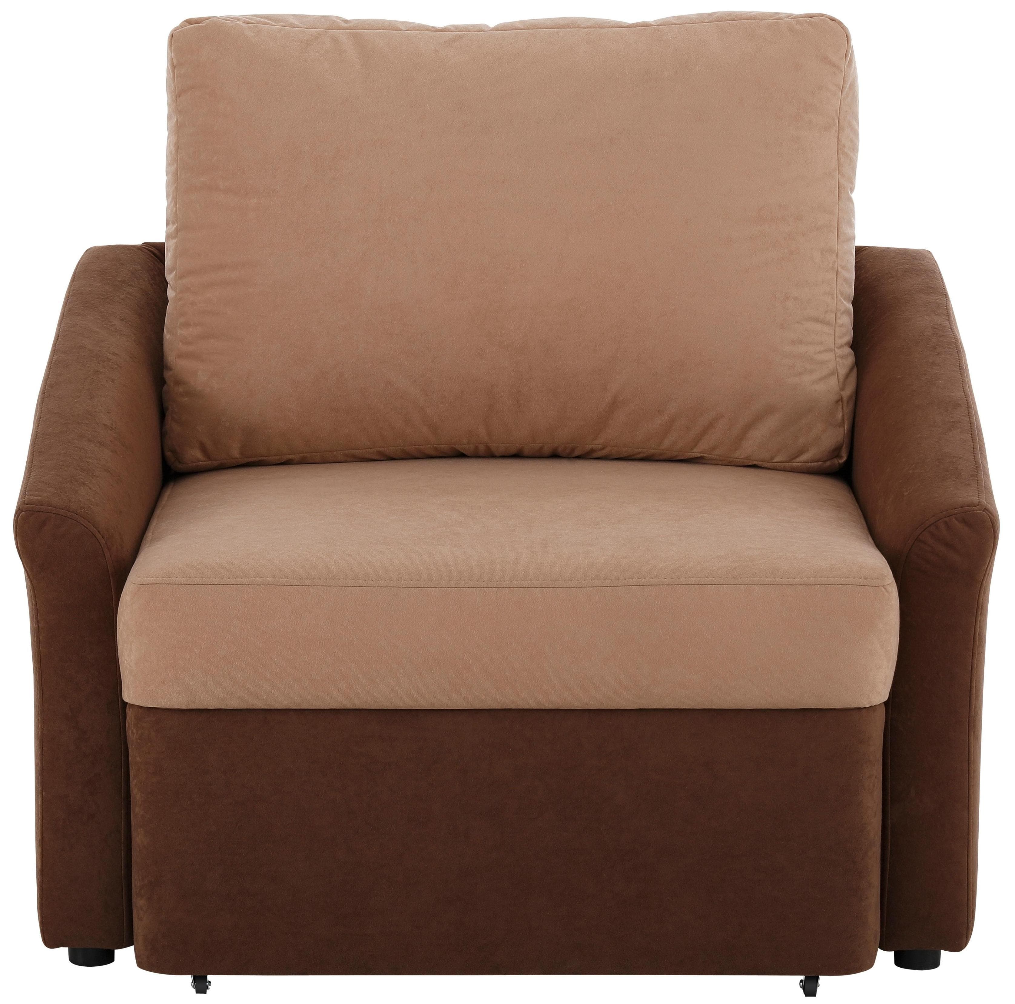 HOME AFFAIRE Schlafsofa Sleepy Braun mit Schlaffunktion und Boxspring