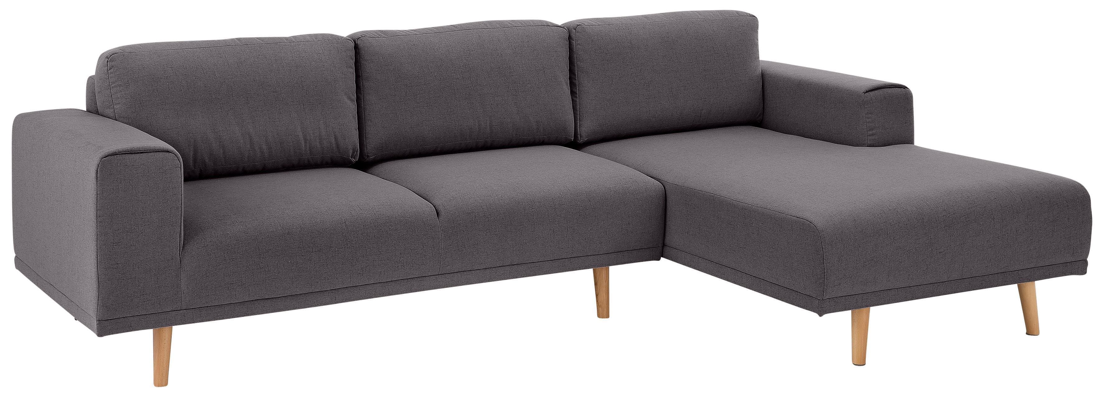 Scandinavisches Ecksofa in L-Form mit Holzfüßen