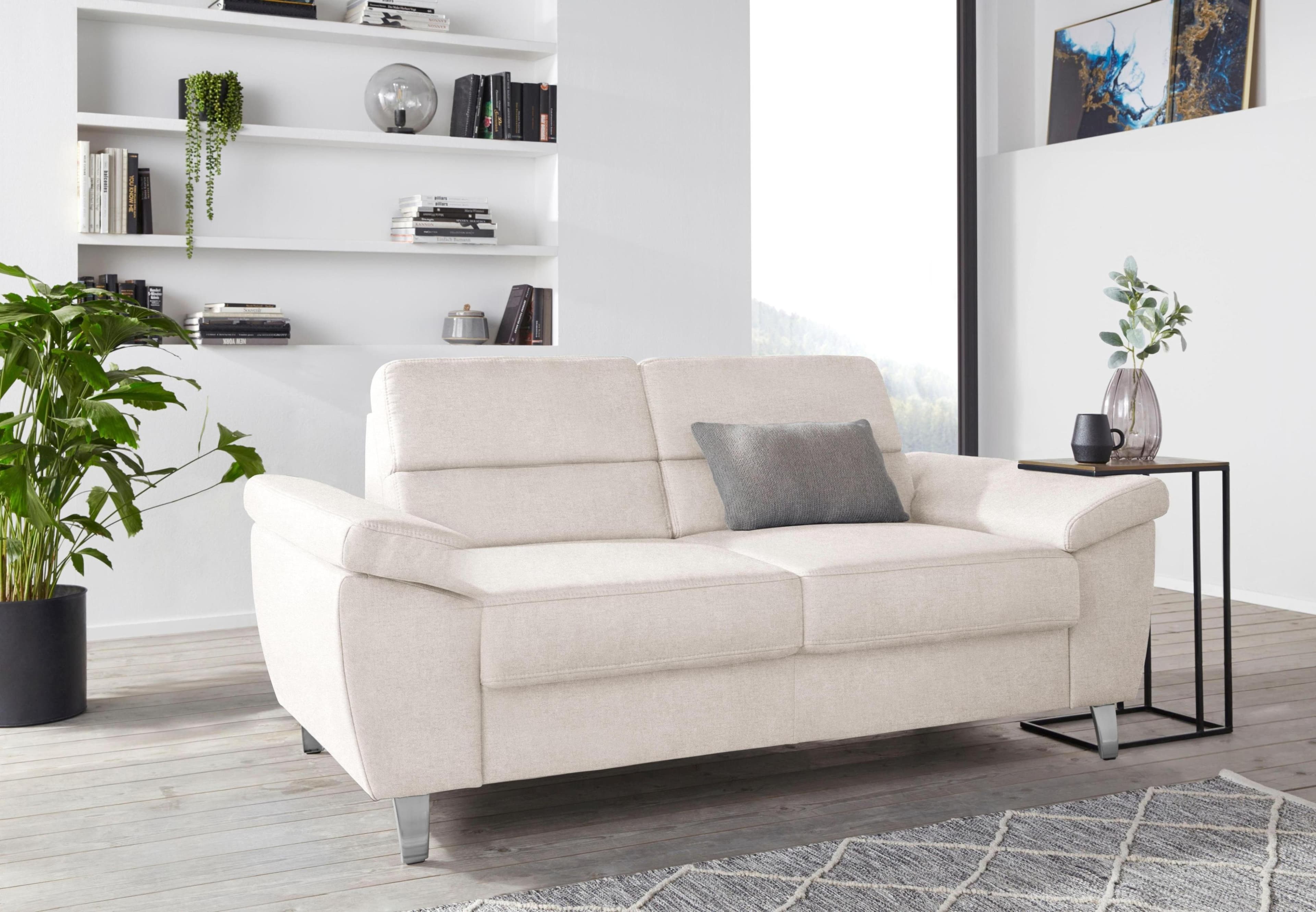 SIT & MORE Sorano 2-Sitzer Sofa Beige Leinen