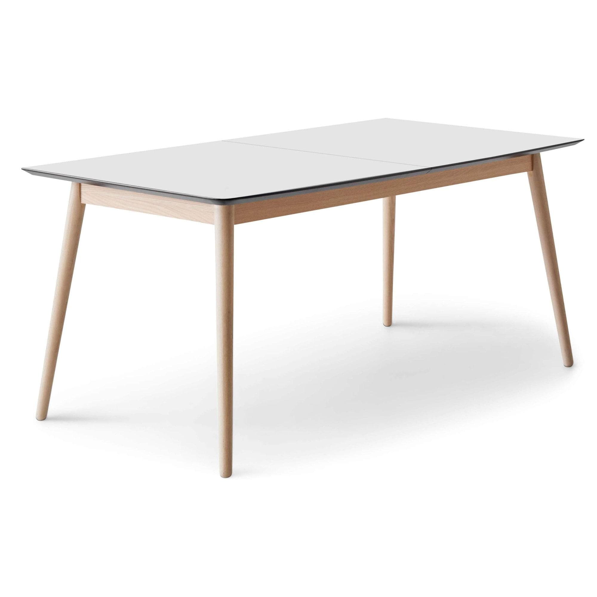 HAMMEL FURNITURE Meza Esstisch Weiß mit Auszugsfunktion und Massivholzgestell