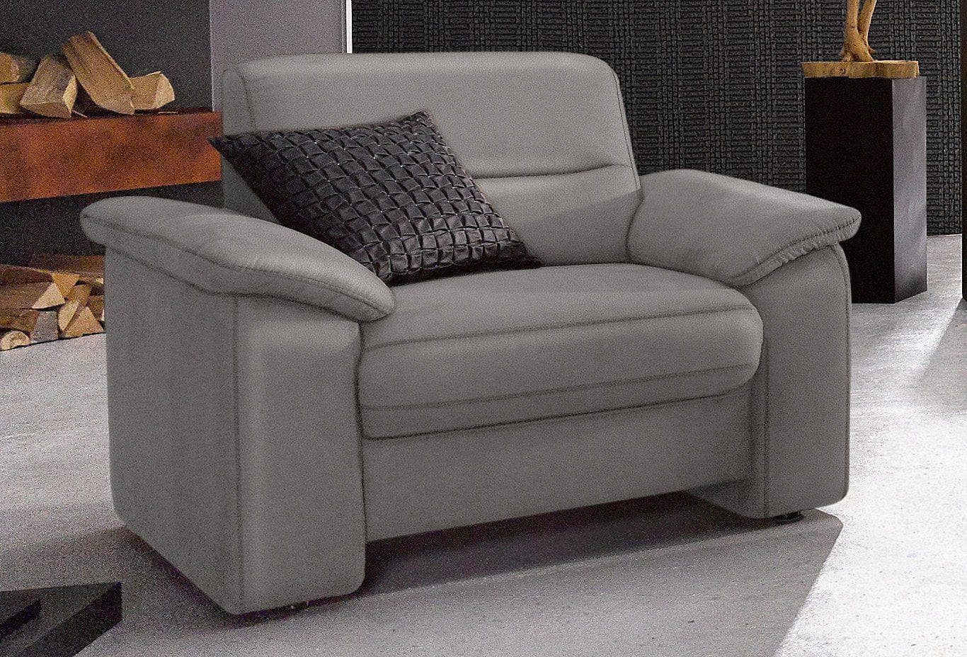 Sessel SIT & MORE Ascara Grau Modern mit Federkern