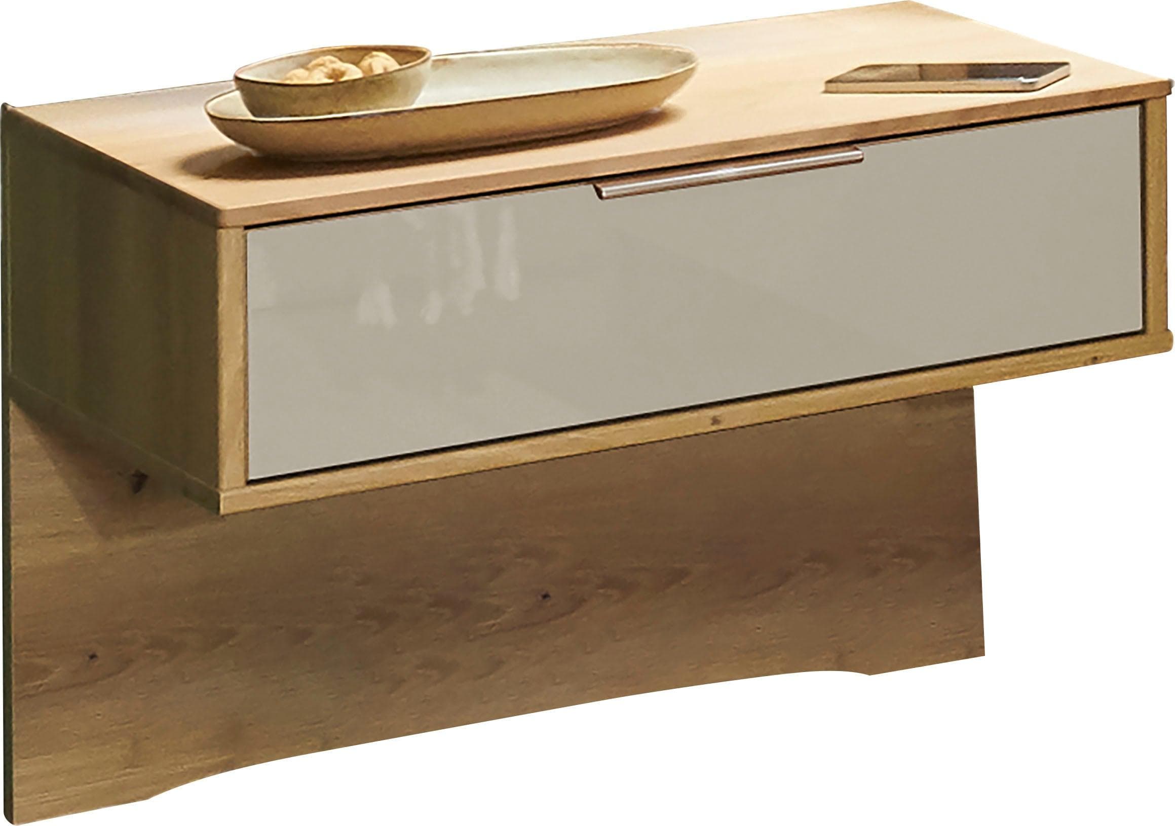 WIEMANN Nachtkonsole Cordoba Beige Glasfront