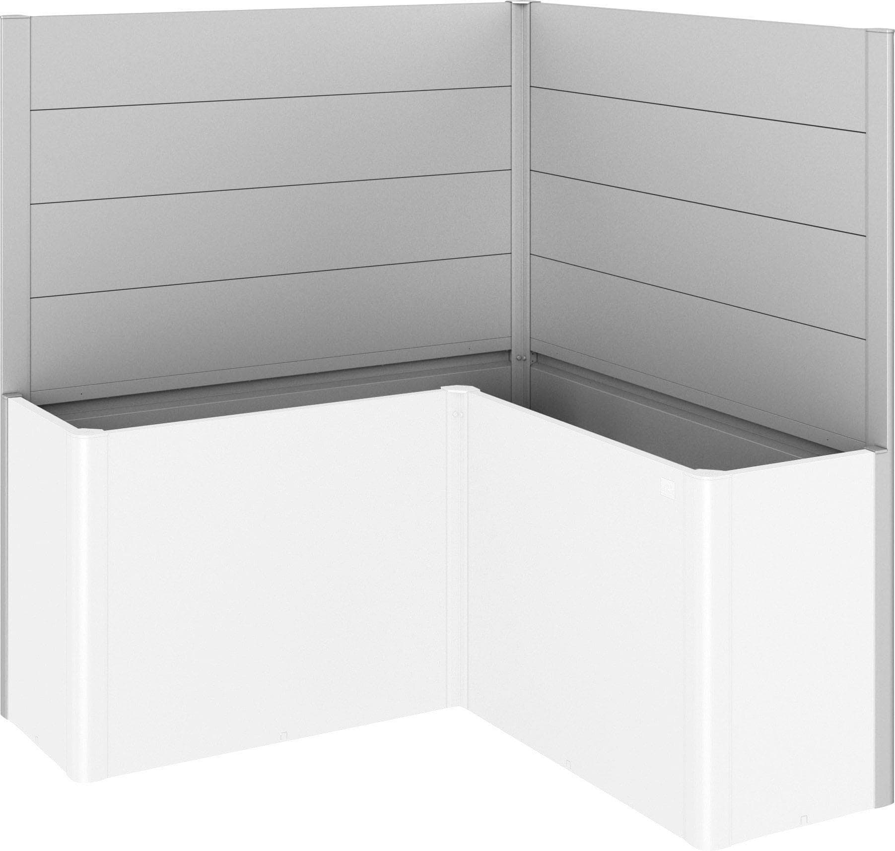 Sichtschutzelement BioHort Silber Stahlblech