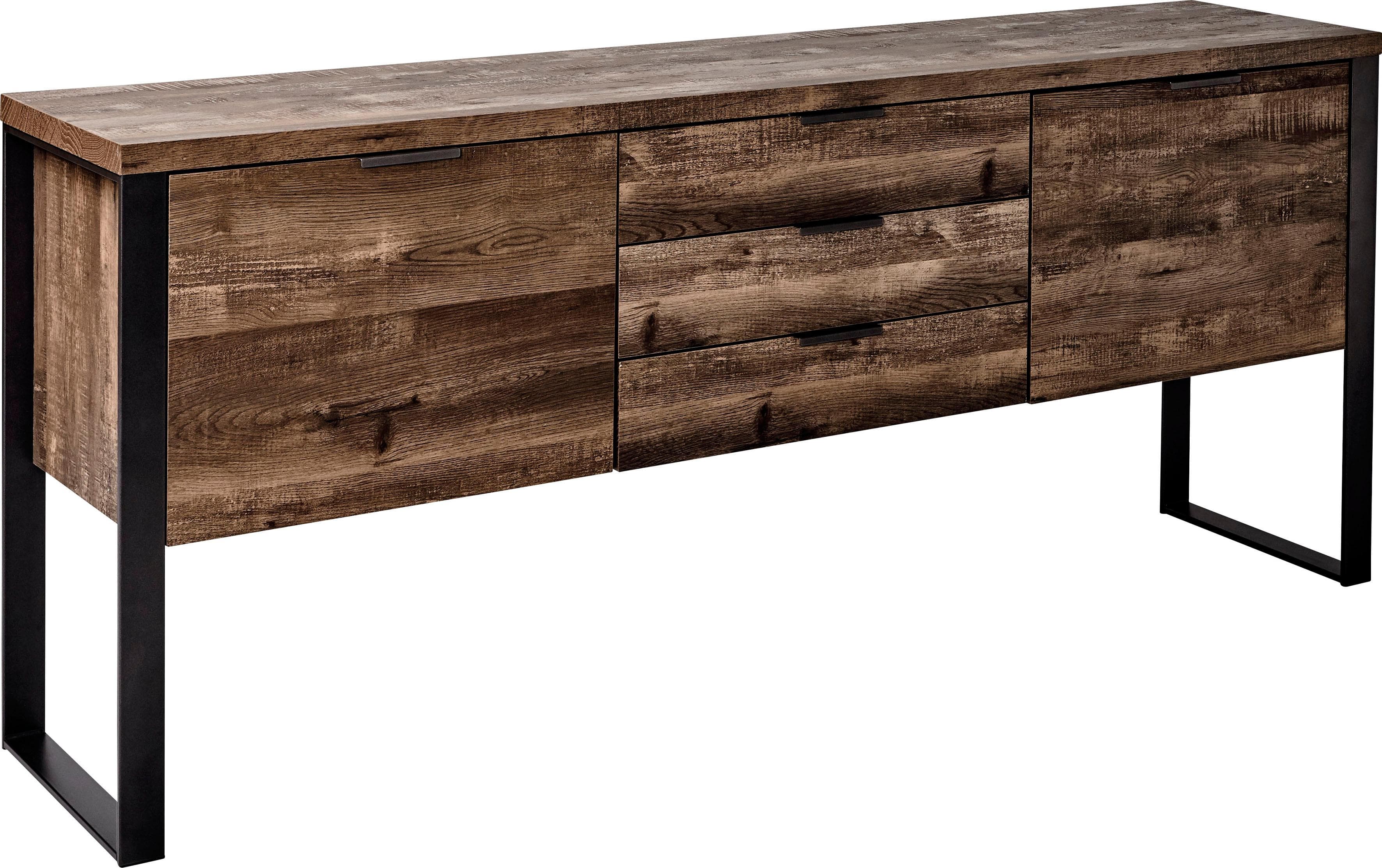 JAHNKE Sideboard LOOP Vintage Eiche 180cm