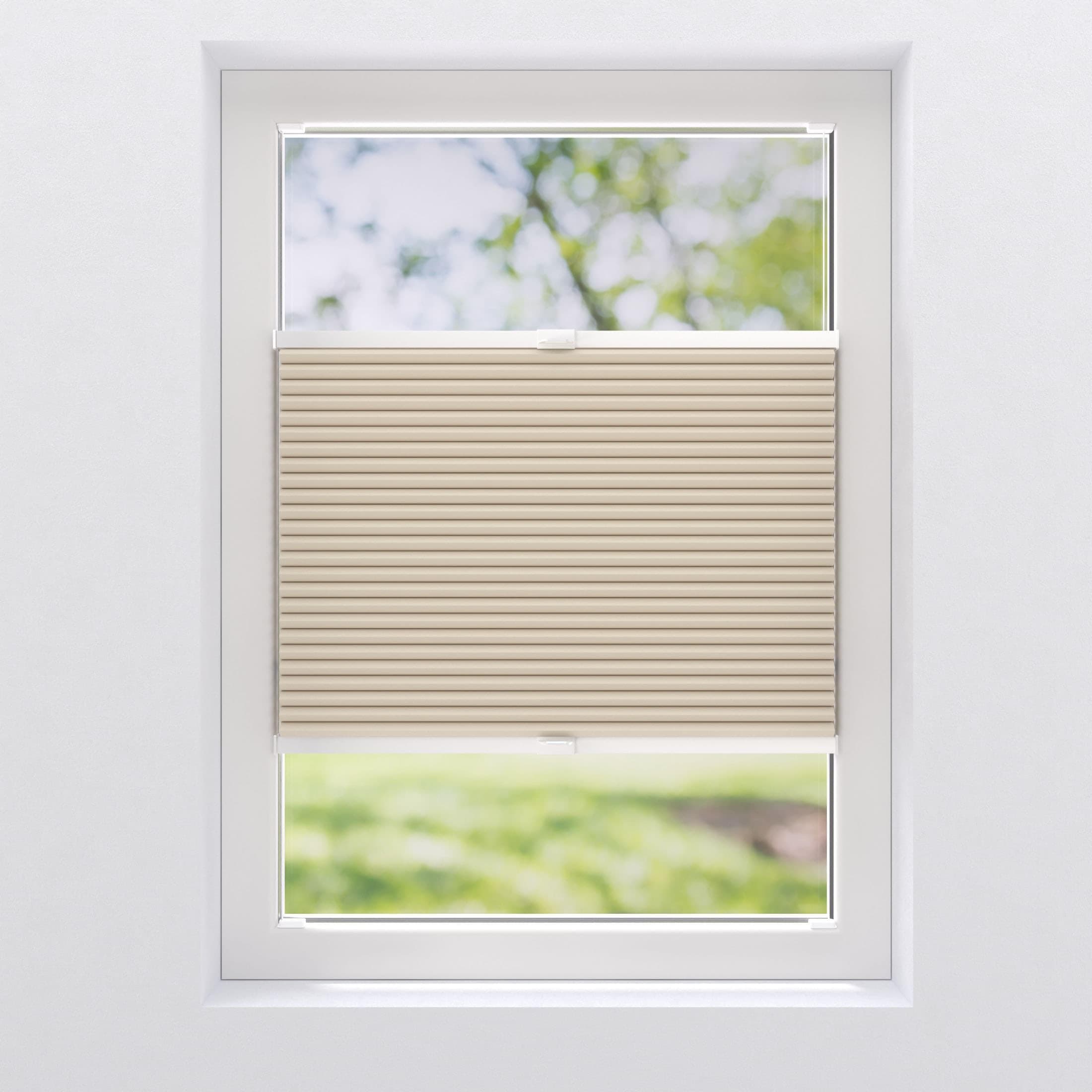 MY HOME Wabenplissee Madita Beige Verdunkelnd Klemmfix