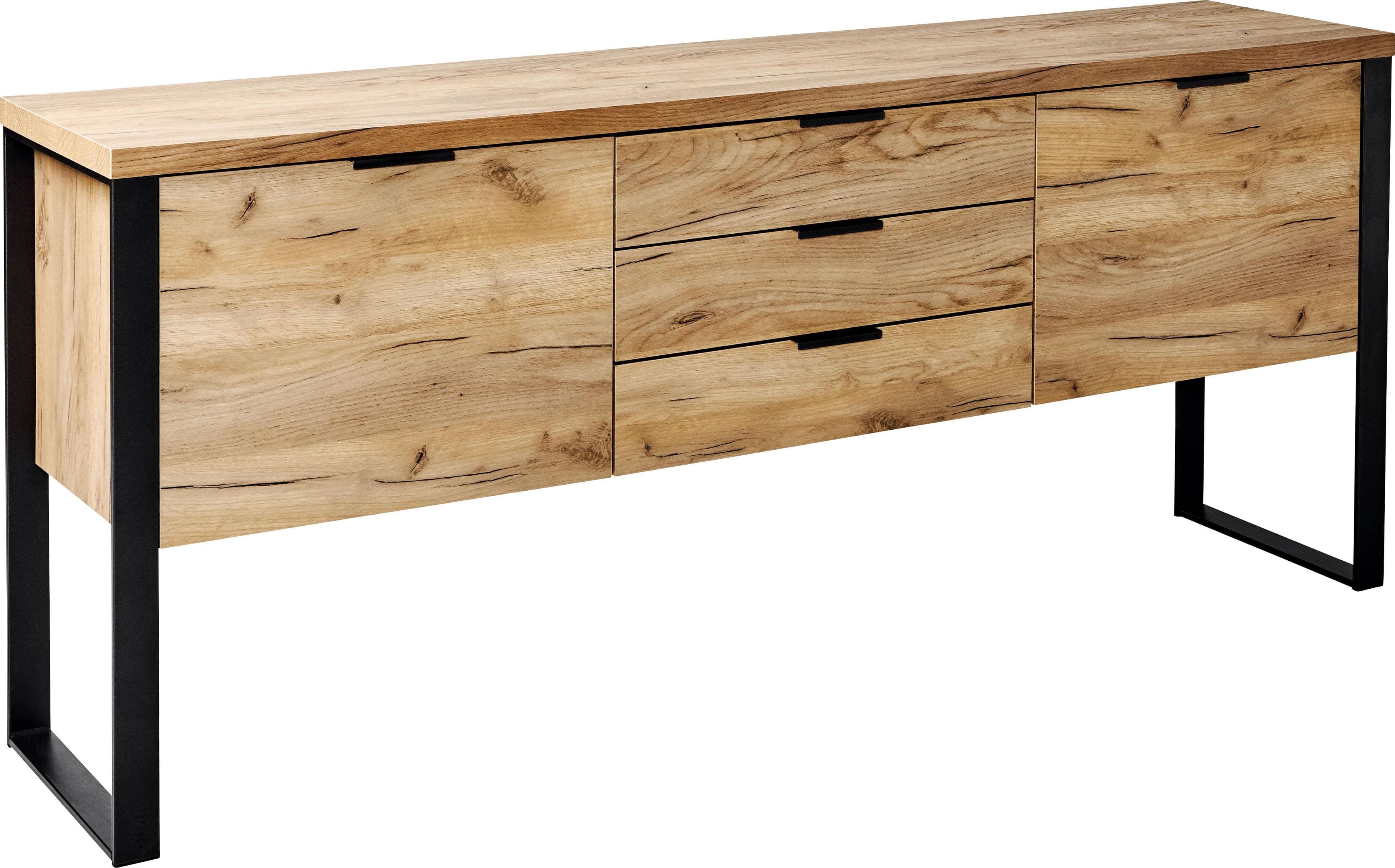 Jahnke Sideboard LOOP Braun Kerneiche 180cm