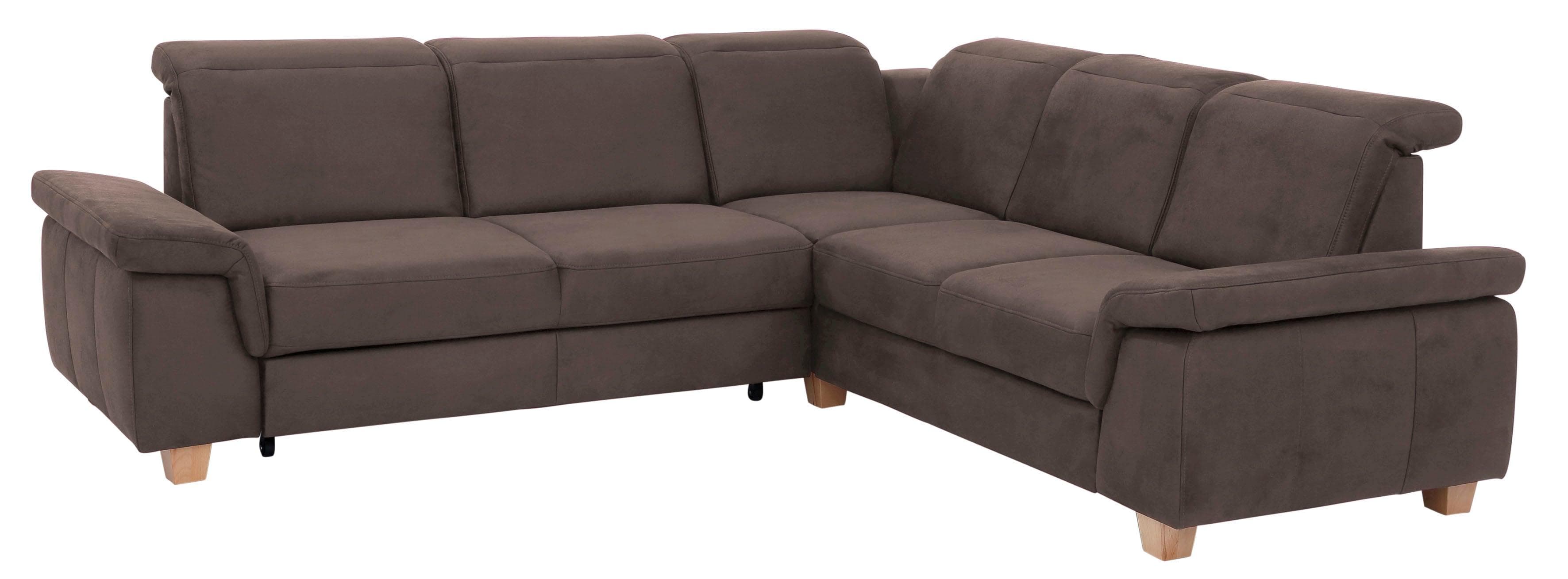 Home affaire Ecksofa Dalia L-Form, mit Federkernpolsterung, wahlweise mit Bettfunktion, Bettkasten