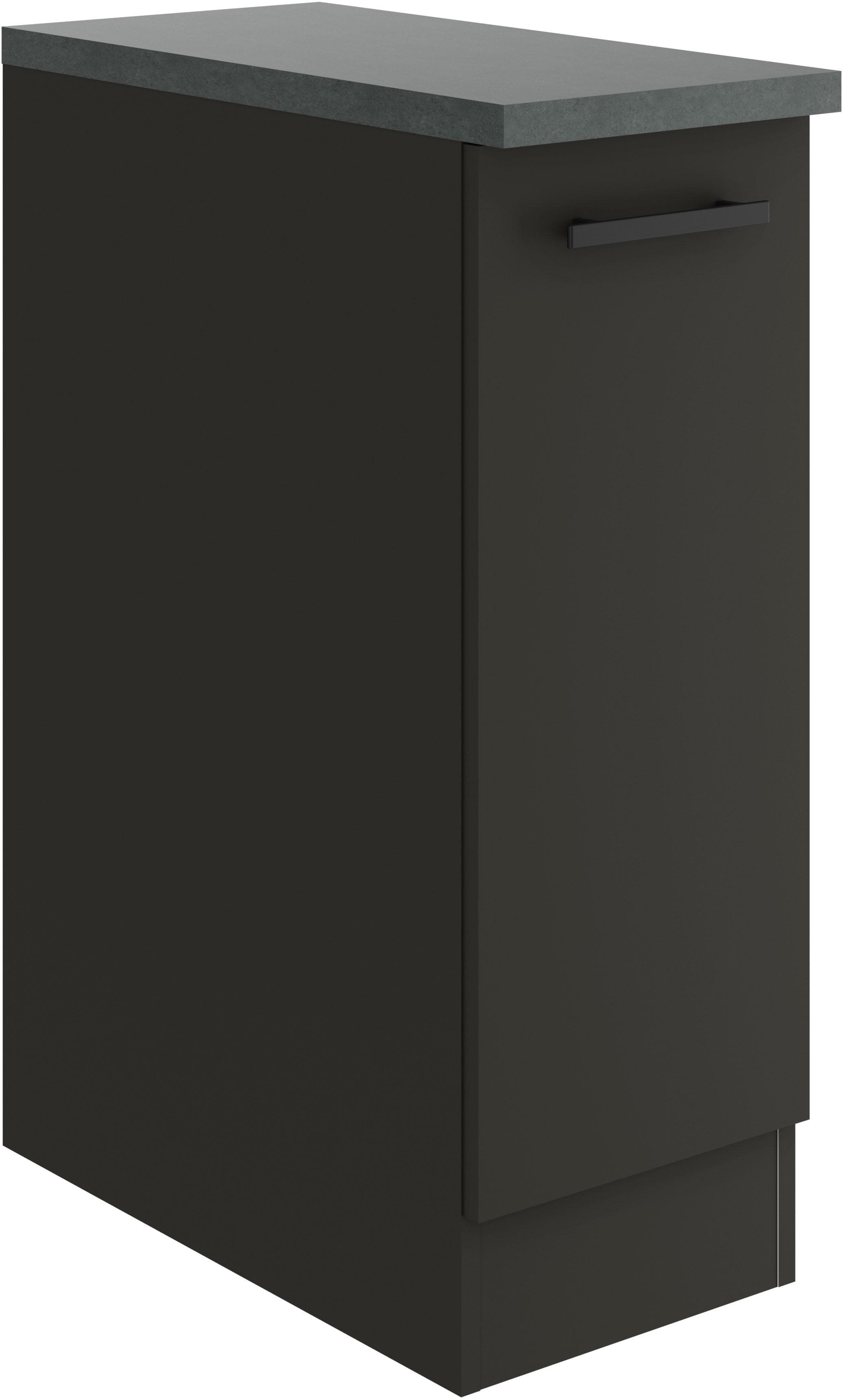 Apothekerschrank Palma Anthrazit Bügelgriff Spanplatte