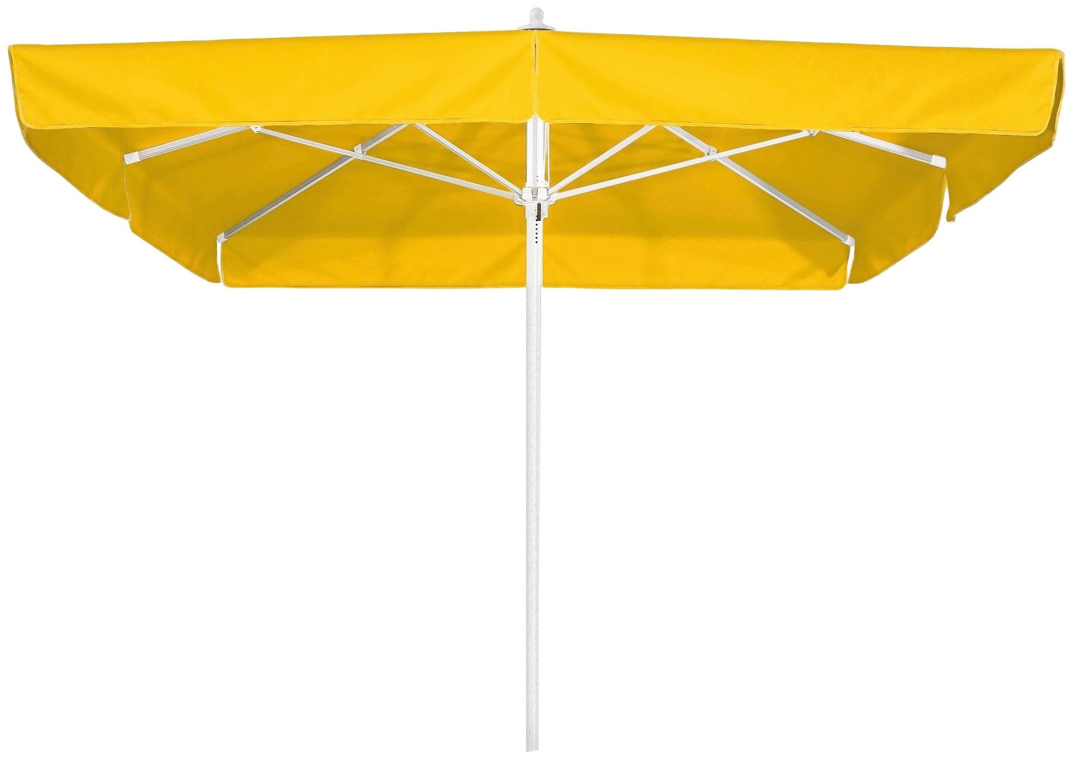 Oval-Eckiger Marktschirm aus Aluminium und Polyester