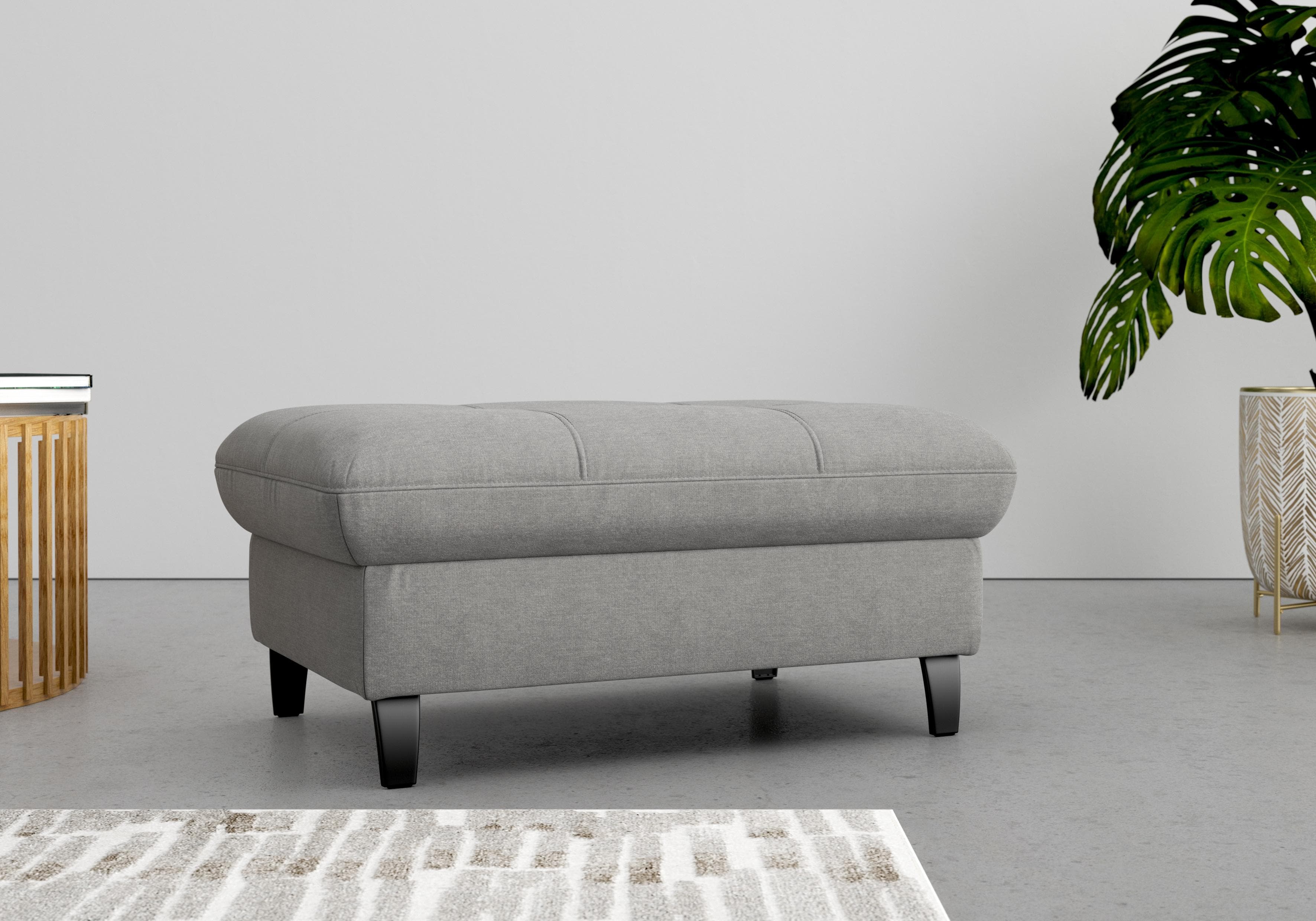 SIT & MORE Stauraumhocker Maggiore Grau mit praktischem Staufach