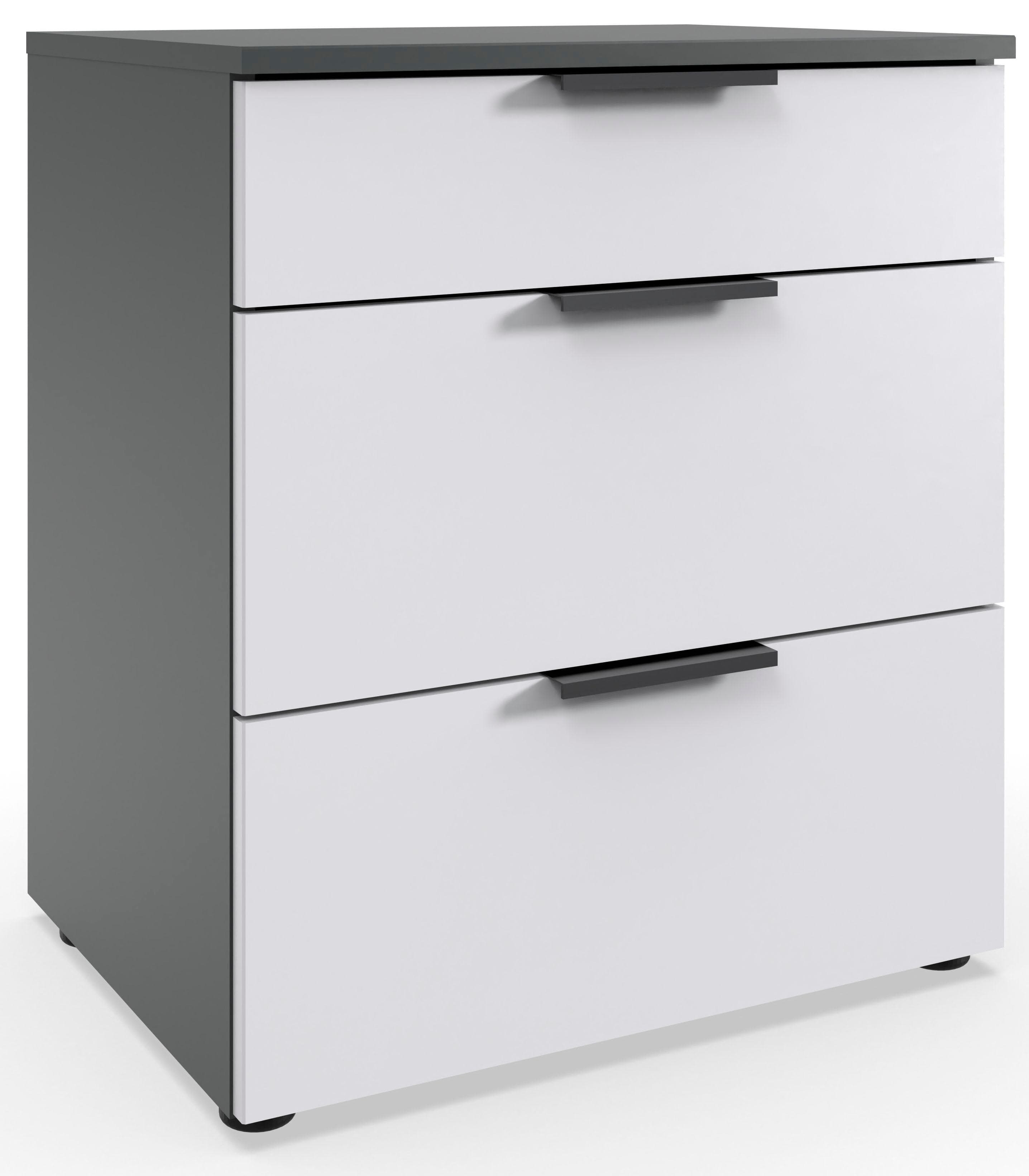 Wimex Nachtkommode Level by fresh to go - Holz, 3 Schubladen mit Soft-Close