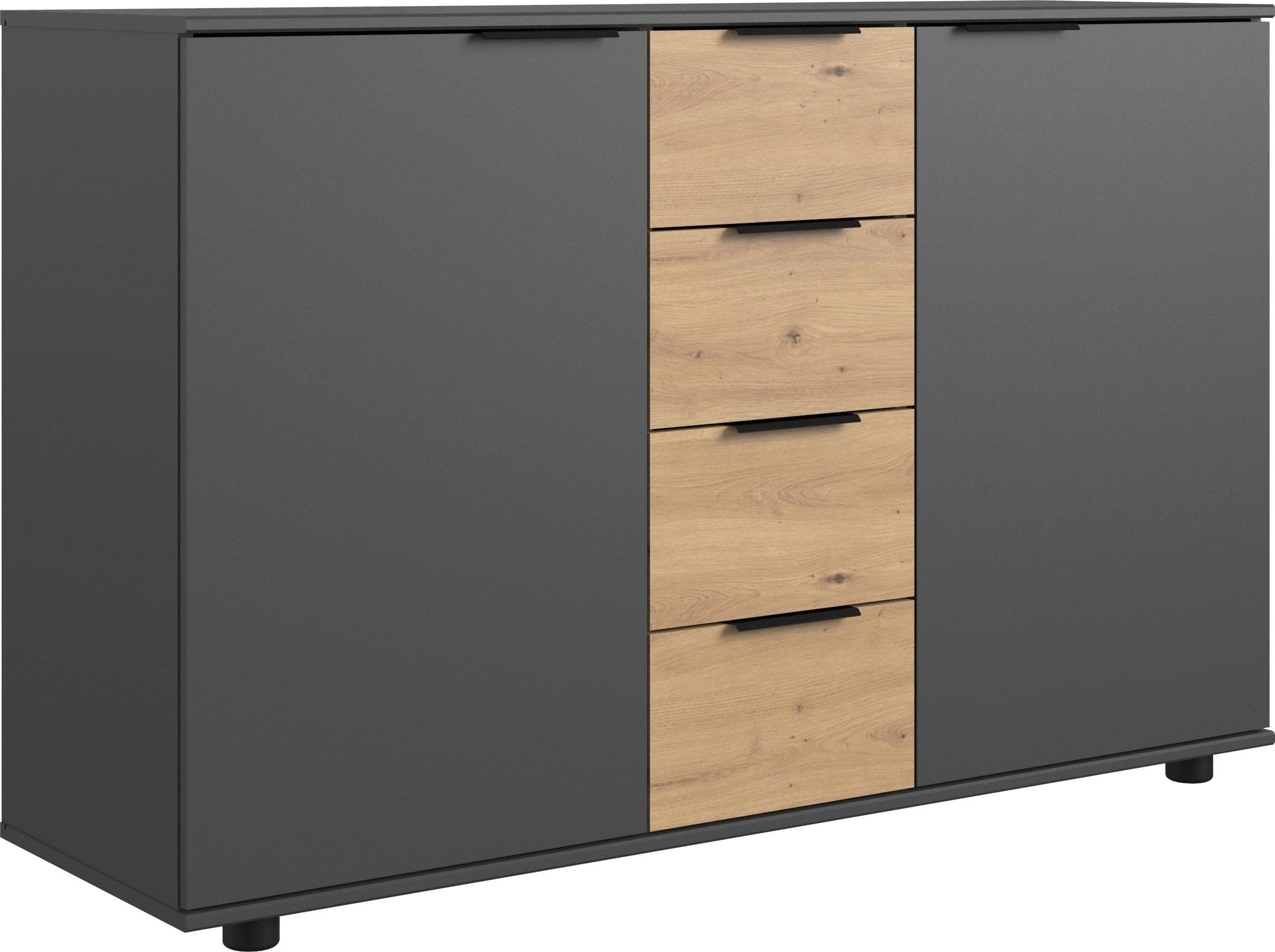 WIMEX Kombikommode Gibraltar Grau Graphit Holzwerkstoff