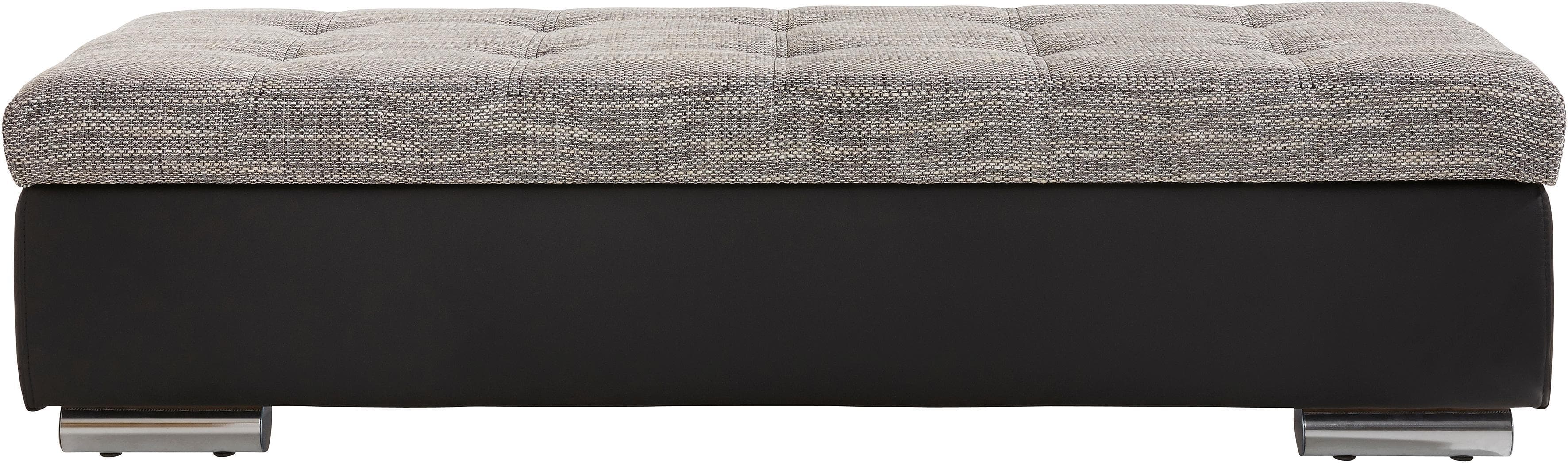 DOMO Treviso XXL Hocker mit Stauraum Schwarz