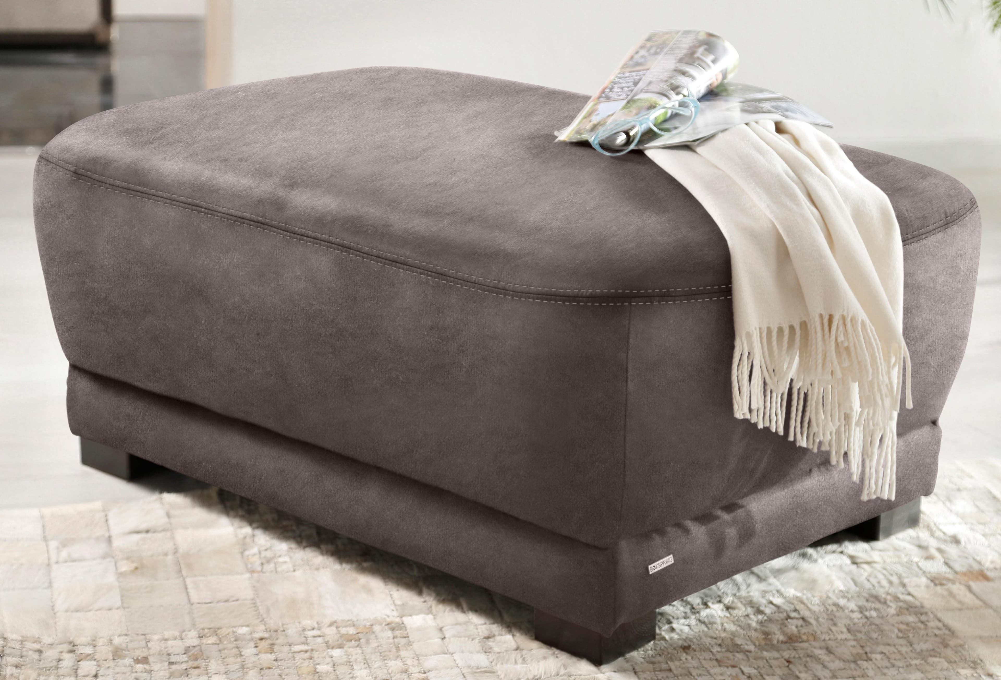 HOME AFFAIRE Polsterhocker Telos Grau Boxspring-Polsterung