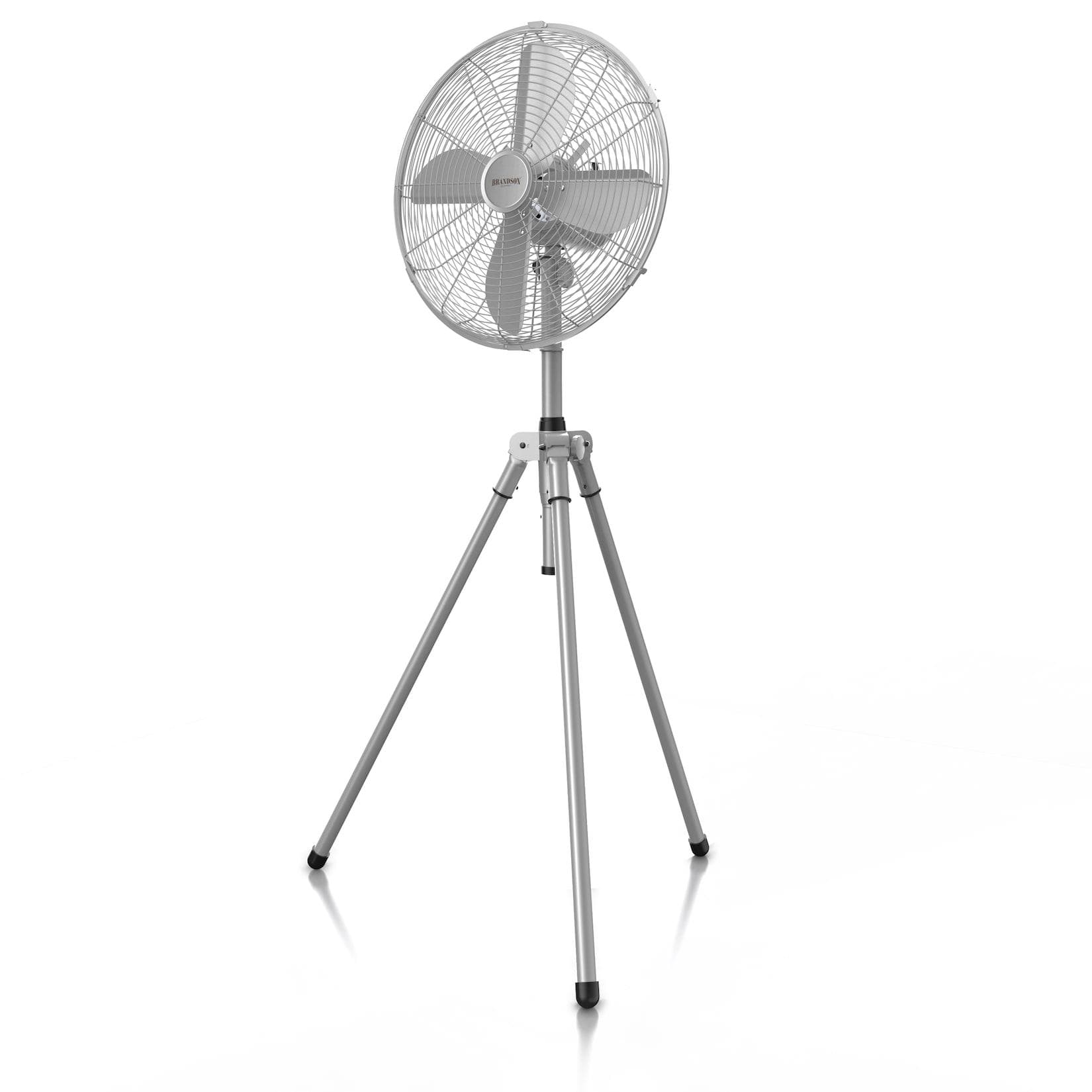 Brandson Standventilator 45 cm 3 Geschwindigkeiten Oszillierend Silber