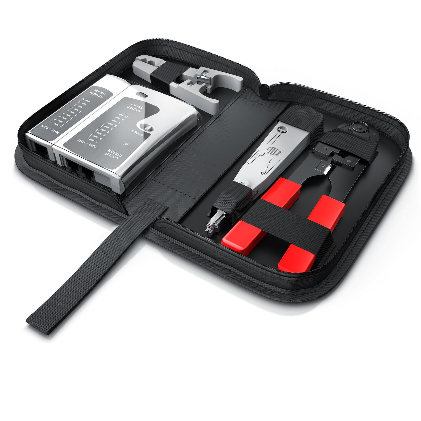 CSL Netzwerk Kabeltester für RJ45-/RJ11-Kabel inkl. Zubehör