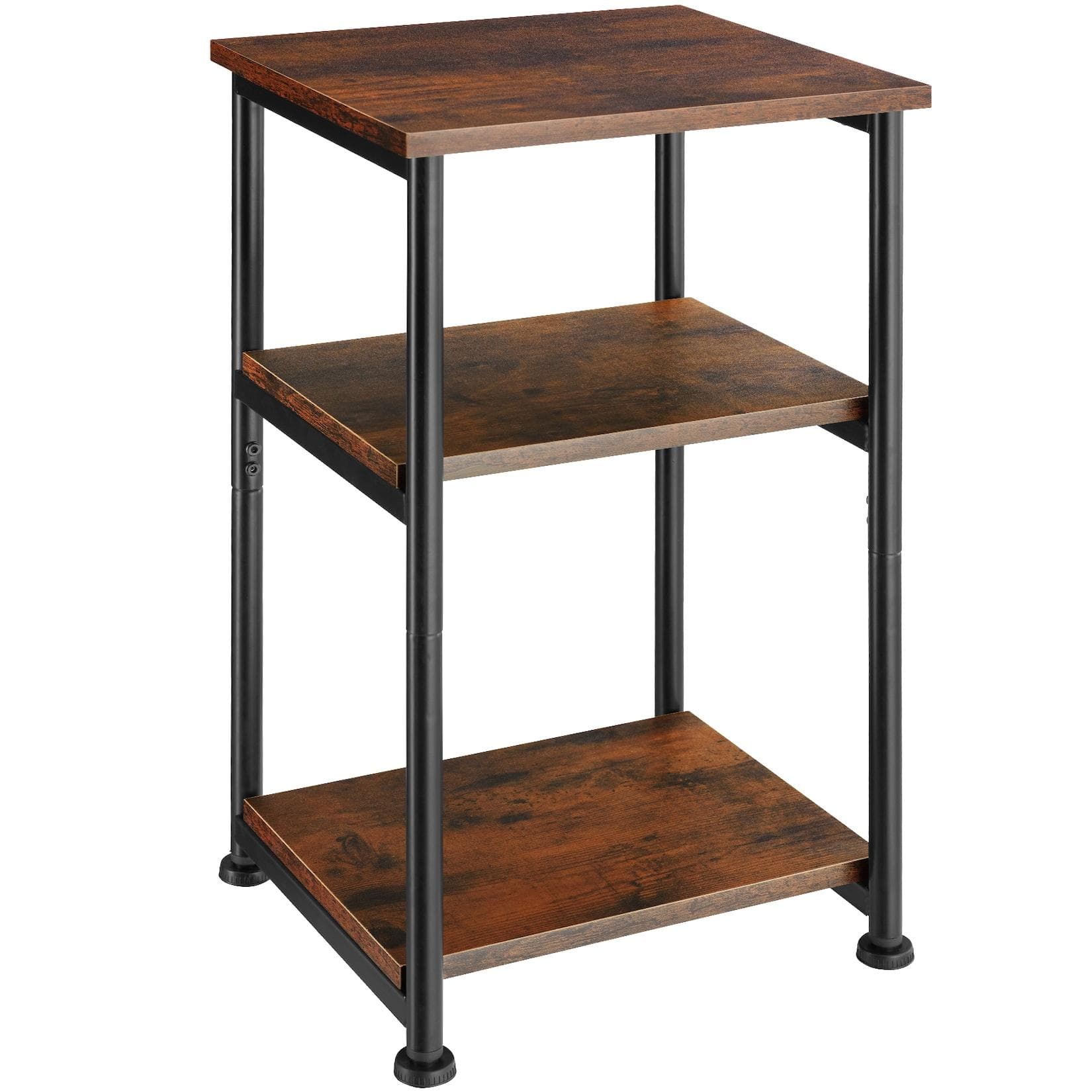 tectake Beistelltisch Memphis Industrial Style mit drei Ablagen