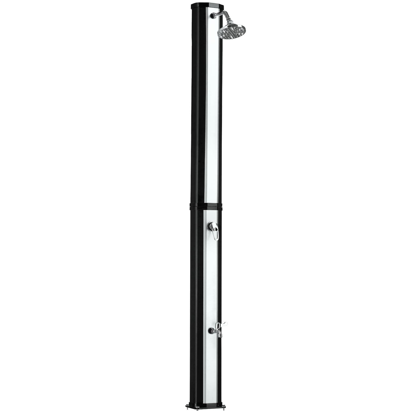 TecTake Solardusche 35 Liter Regenduschkopf mit Kugelgelenk inklusive Wasserhahn