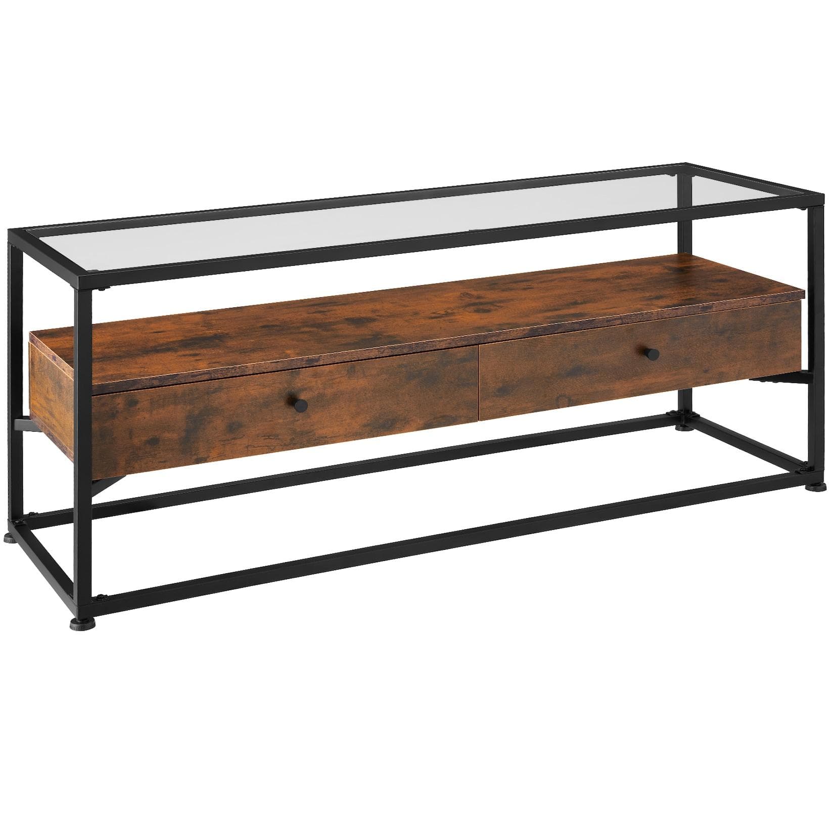 tectake Sideboard Maidenhead Industrial Style Glas Holz