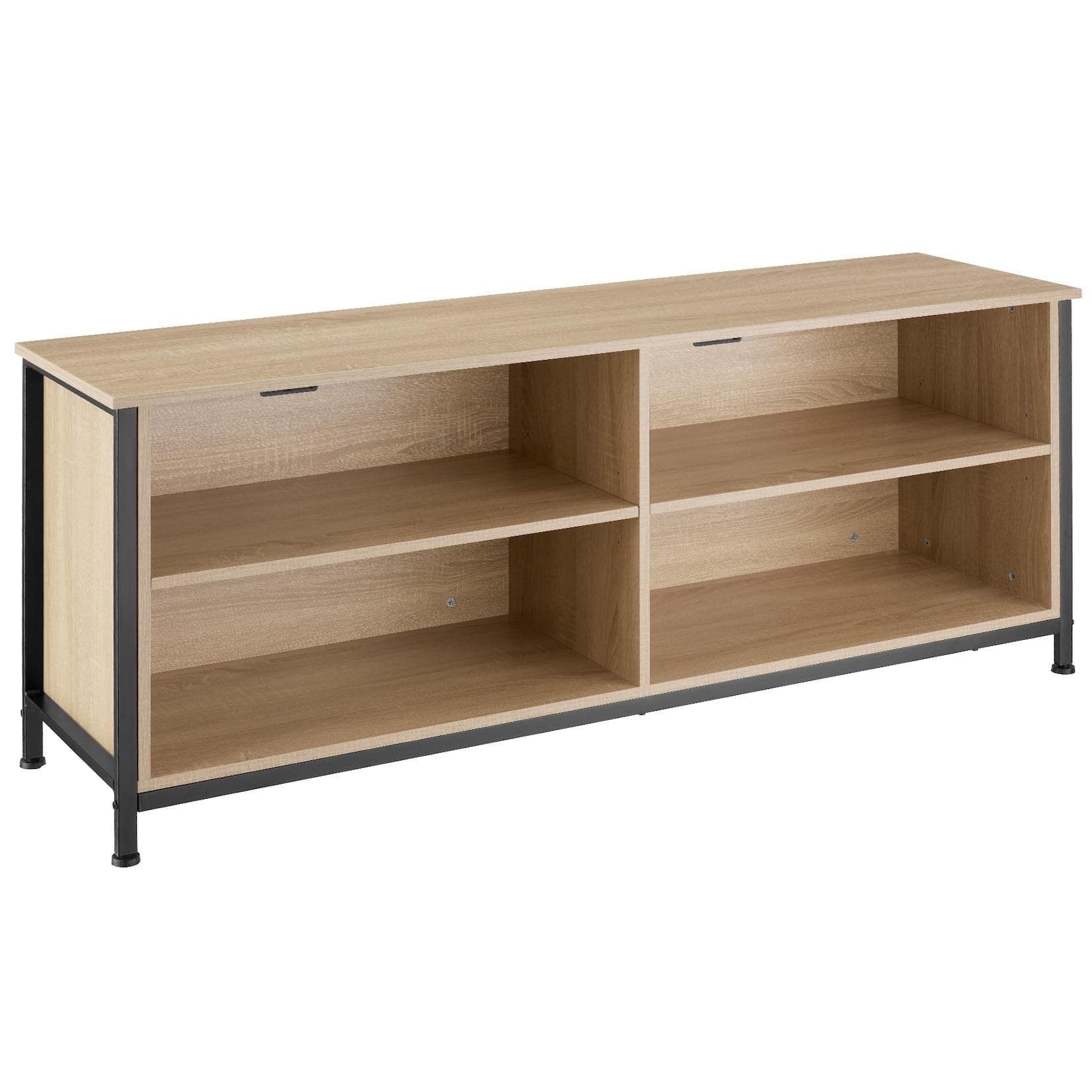 tectake Sideboard Industrial Style 4 Fächer Holzoptik