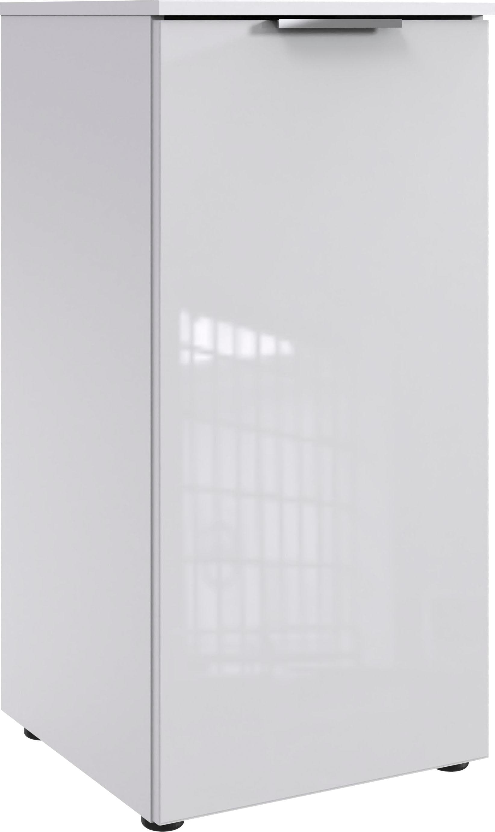 WIMEX Kommode Level36 C Weiß Glas Soft-Close