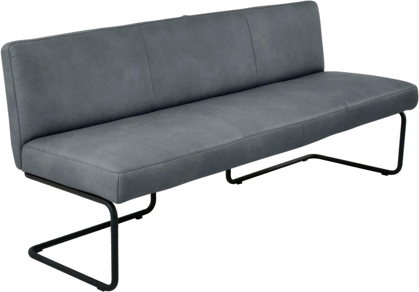 K+W Komfort & Wohnen Polsterbank Blau Abgerundet