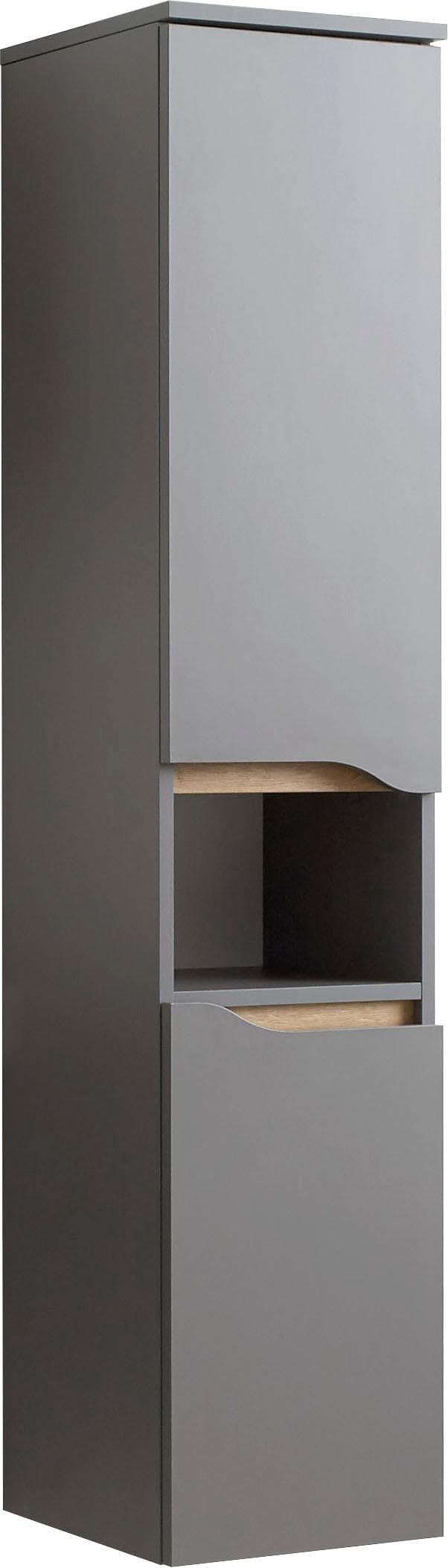 Midischrank SAPHIR Quickset 30 cm Grau Grifflos mit Türdämpfer