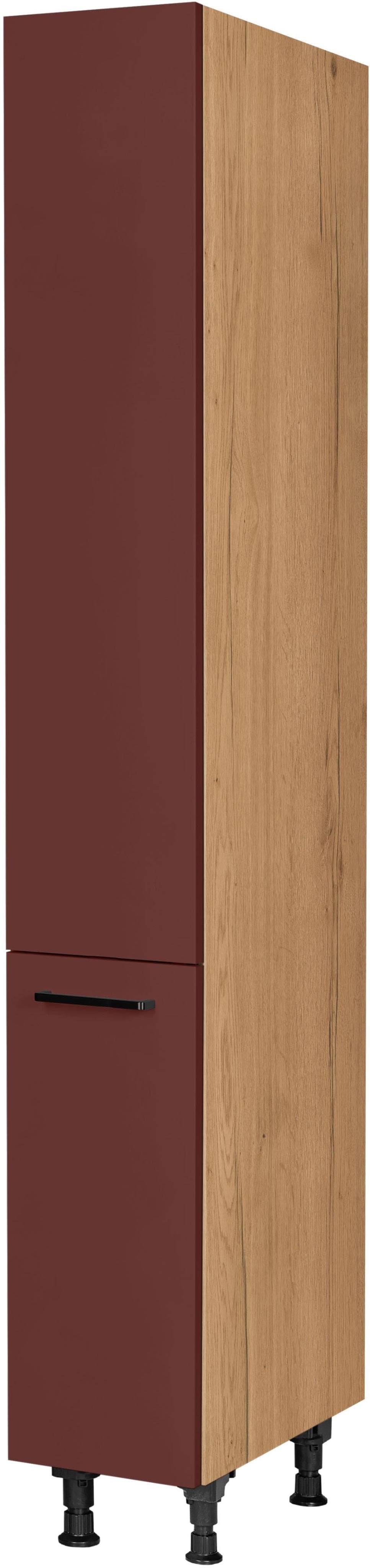 Apothekerschrank NOBILIA Easytouch Rostrot Eiche 30 cm