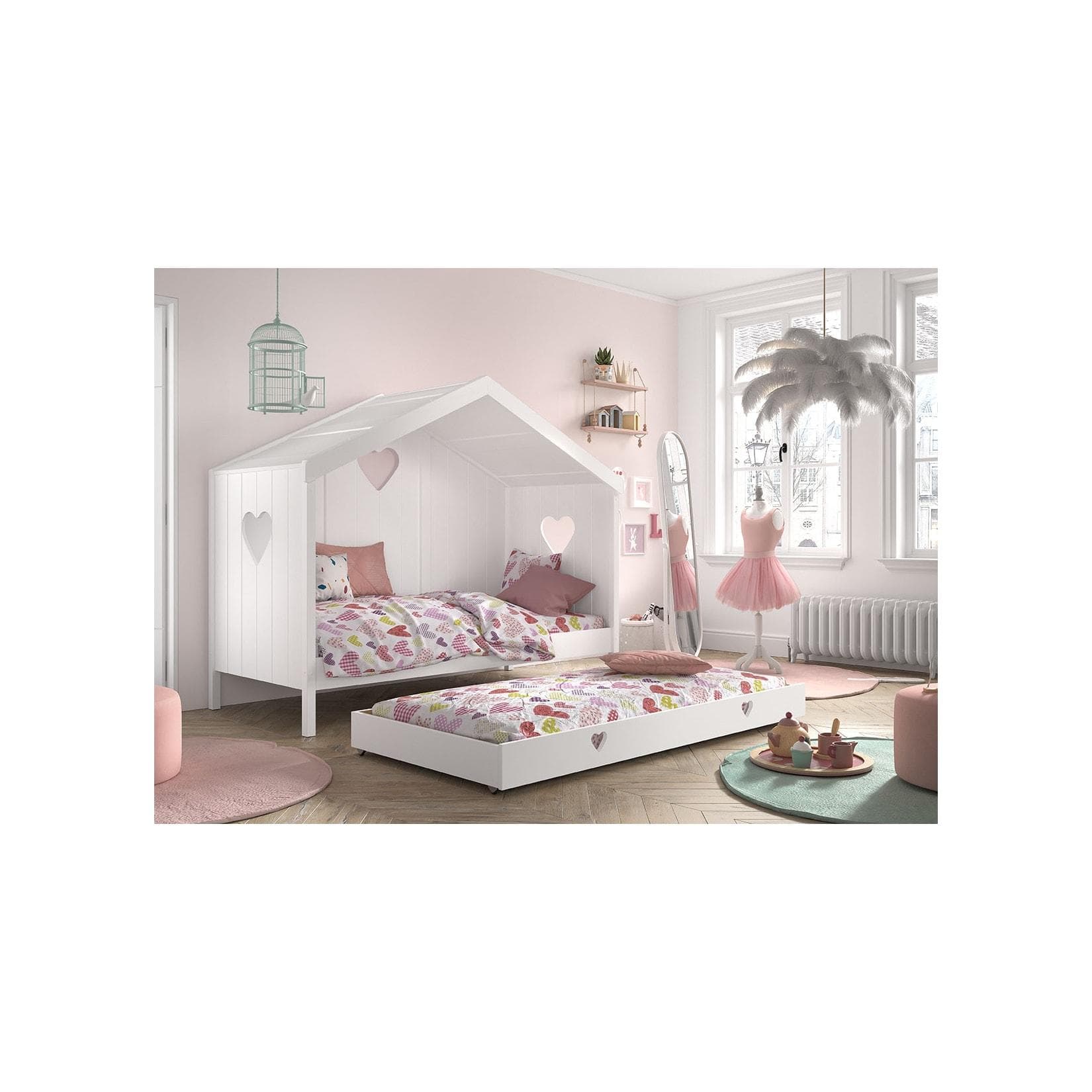 Praktischer Bettschubkasten aus Holz |  Stauraum für dein Schlafzimmer