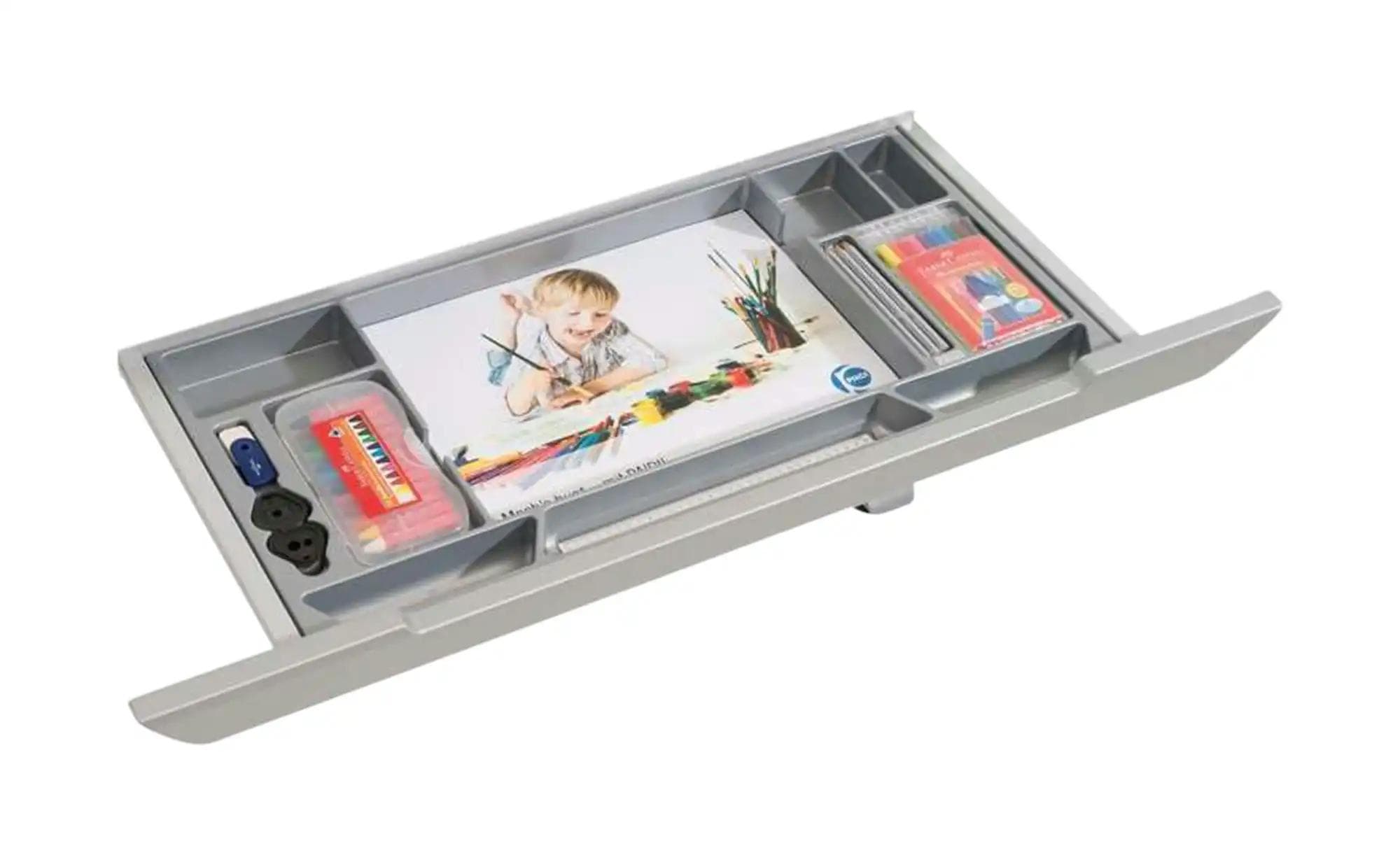 PAIDI Schubkastenauszug Tablo Silber Metall