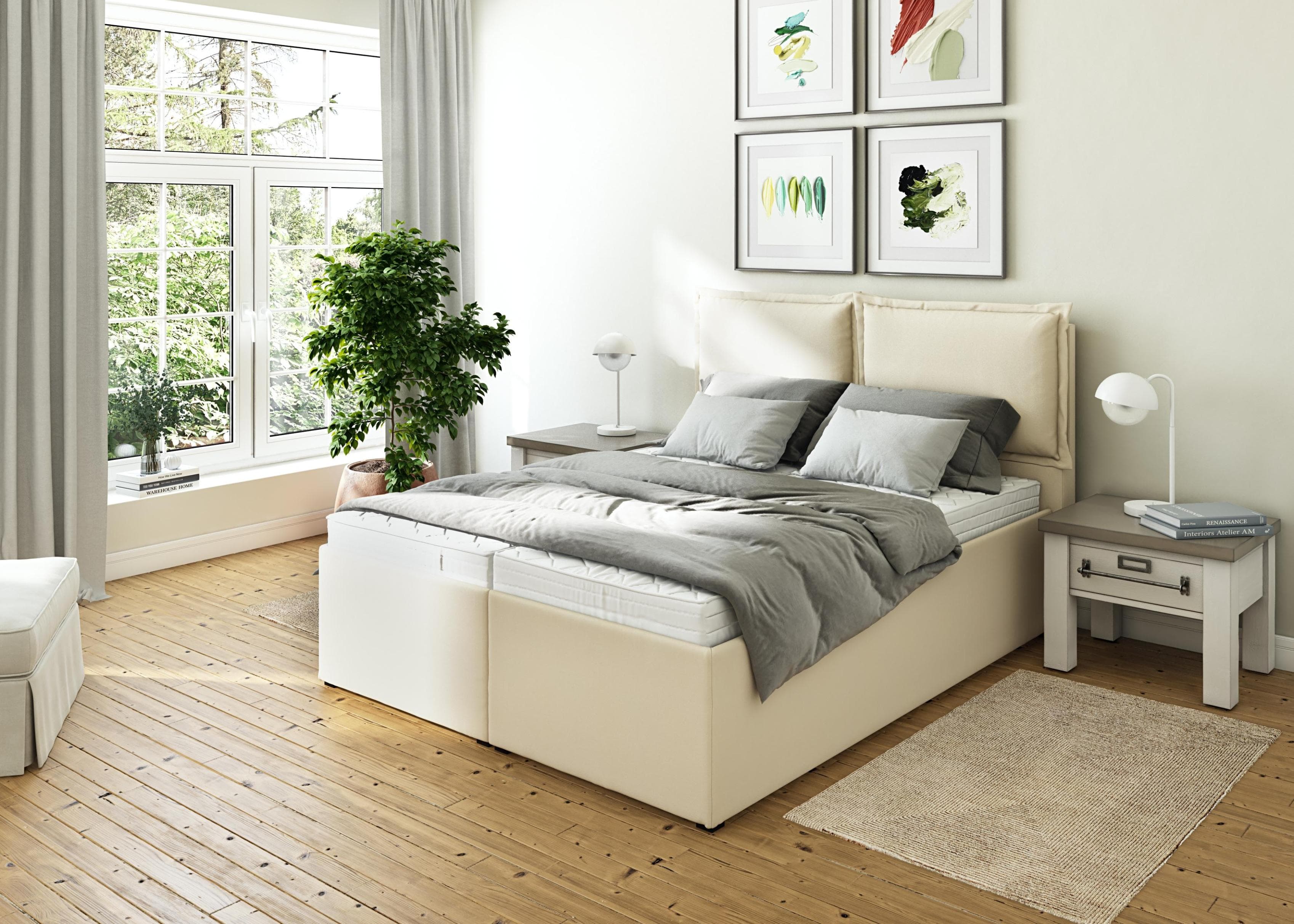 Polsterbett Lyara: Gemütliches Schlaferlebnis mit Matratzenwahl
