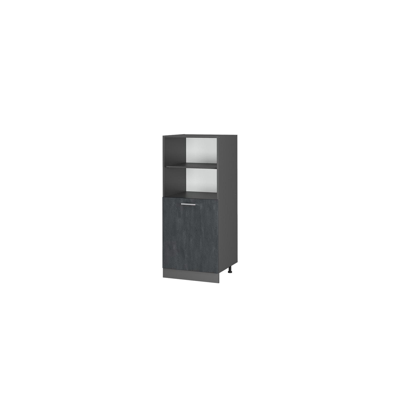 Vicco Vorratsschrank R-Line Schwarz Beton Anthrazit kleine Tür