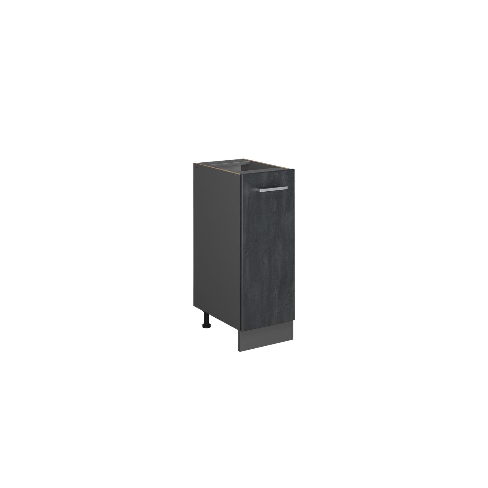 Vicco Apothekerschrank R-Line Schwarz Beton Anthrazit