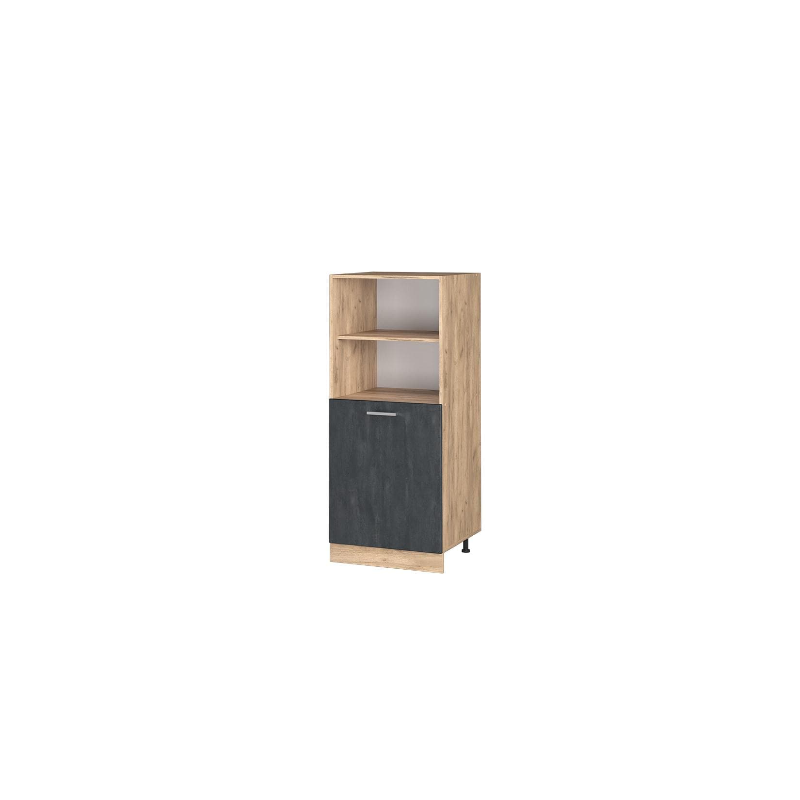Vicco Vorratsschrank R-Line Schwarz Beton Eiche