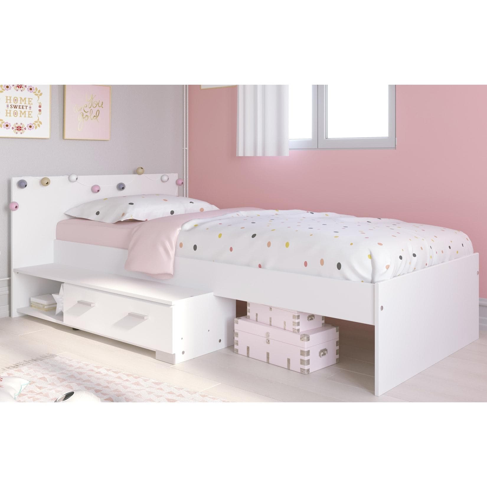 Parisot Stauraumbett Galaxy 16 Weiß