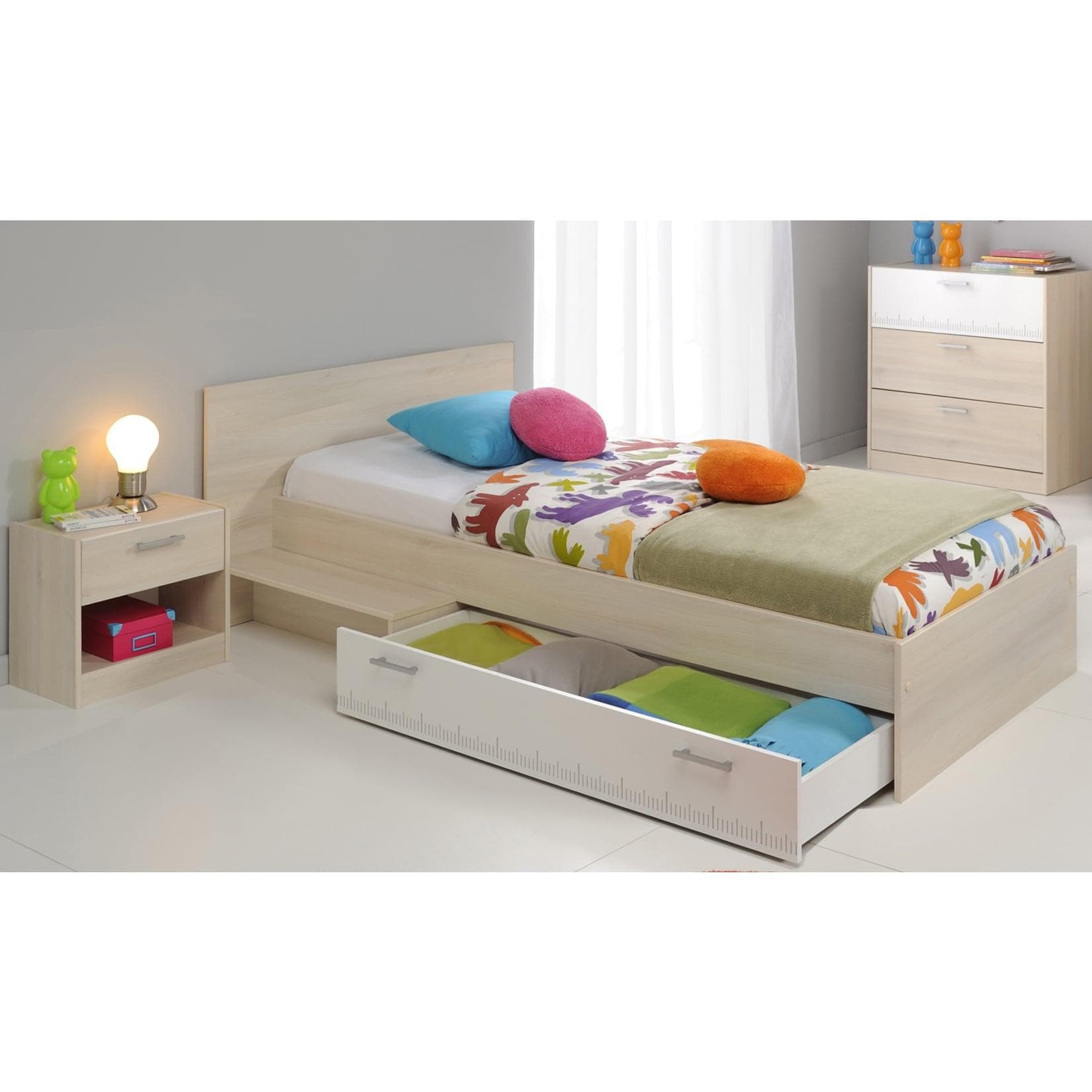 Parisot Kinderzimmer-Set 3-tlg. Charly 13 Akazie-Weiß