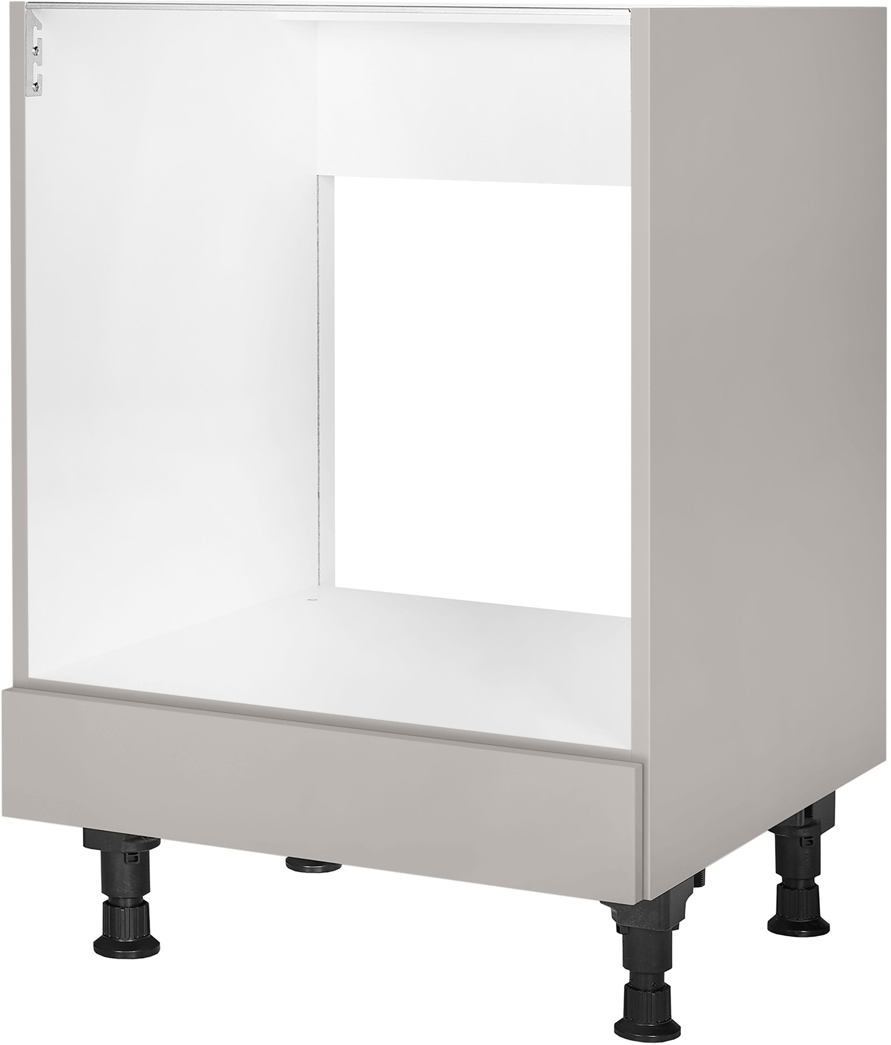 NOBILIA Herdumbauschrank Touch Grau Vormontiert