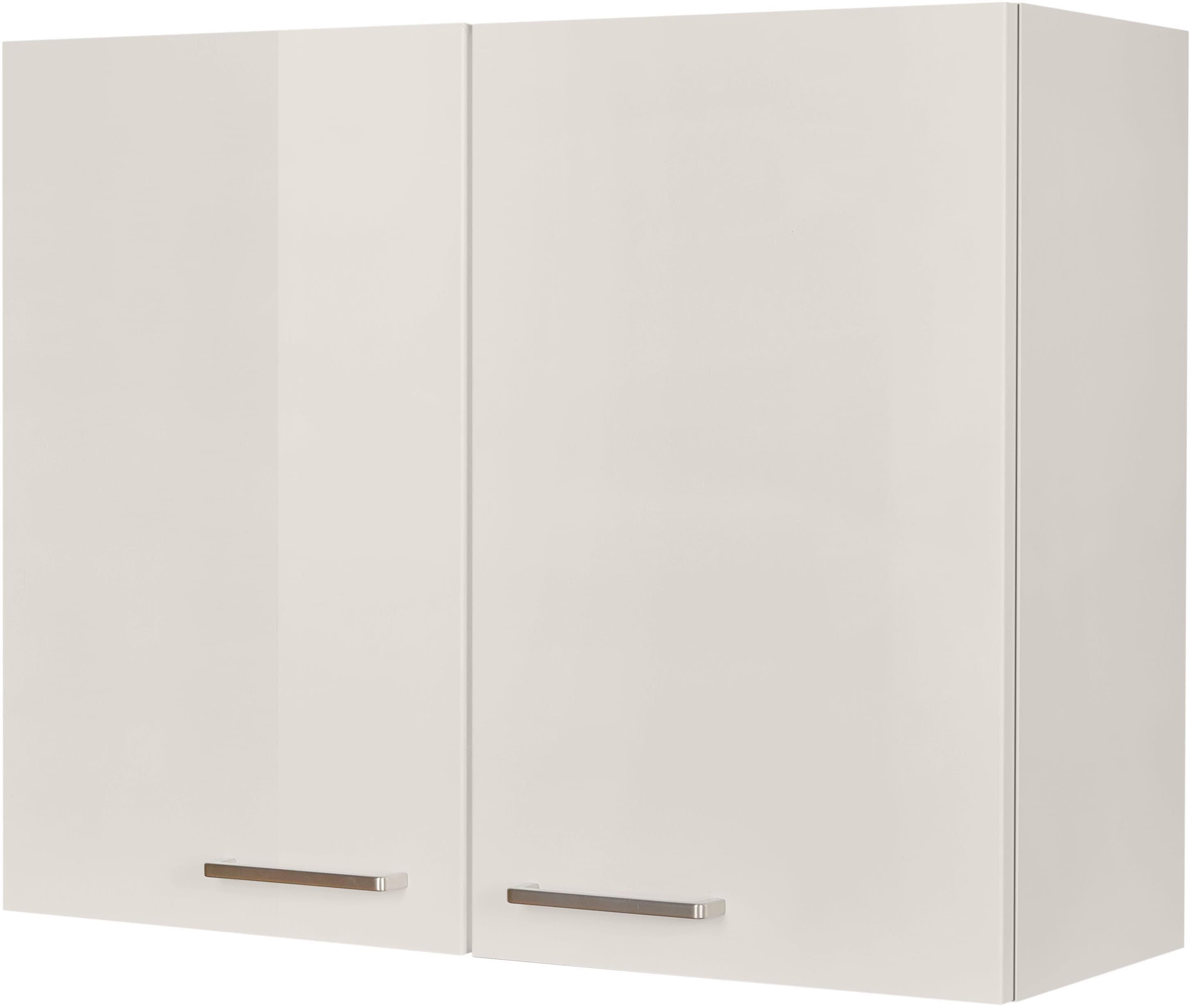 Hängeschrank NOBILIA Flash Grau Hochglanz mit Soft-Close