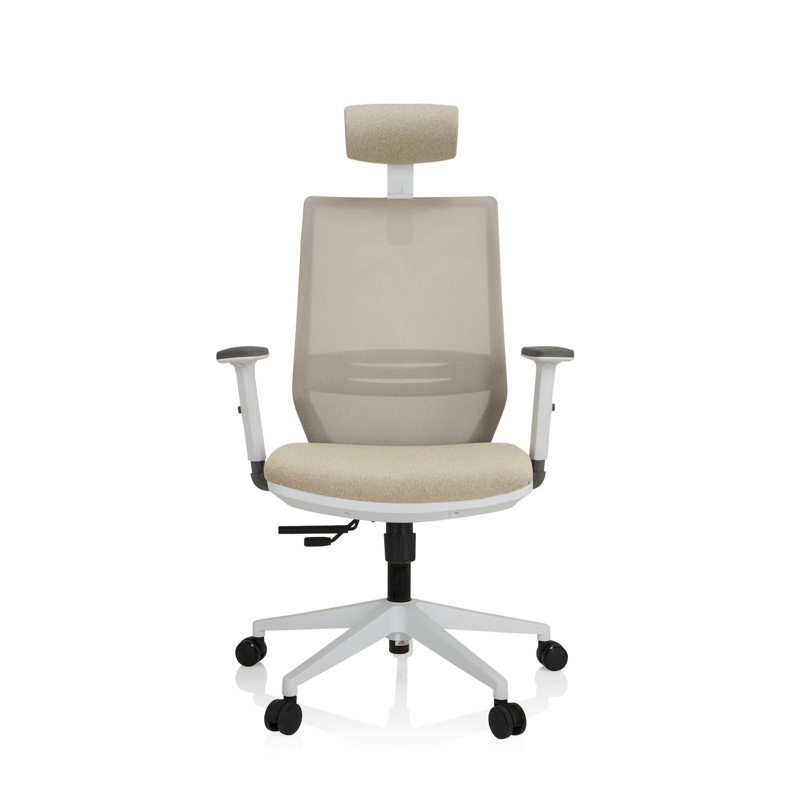 hjh OFFICE PROFONDO PRO W Bürostuhl Stoff/Netzstoff mit Armlehnen