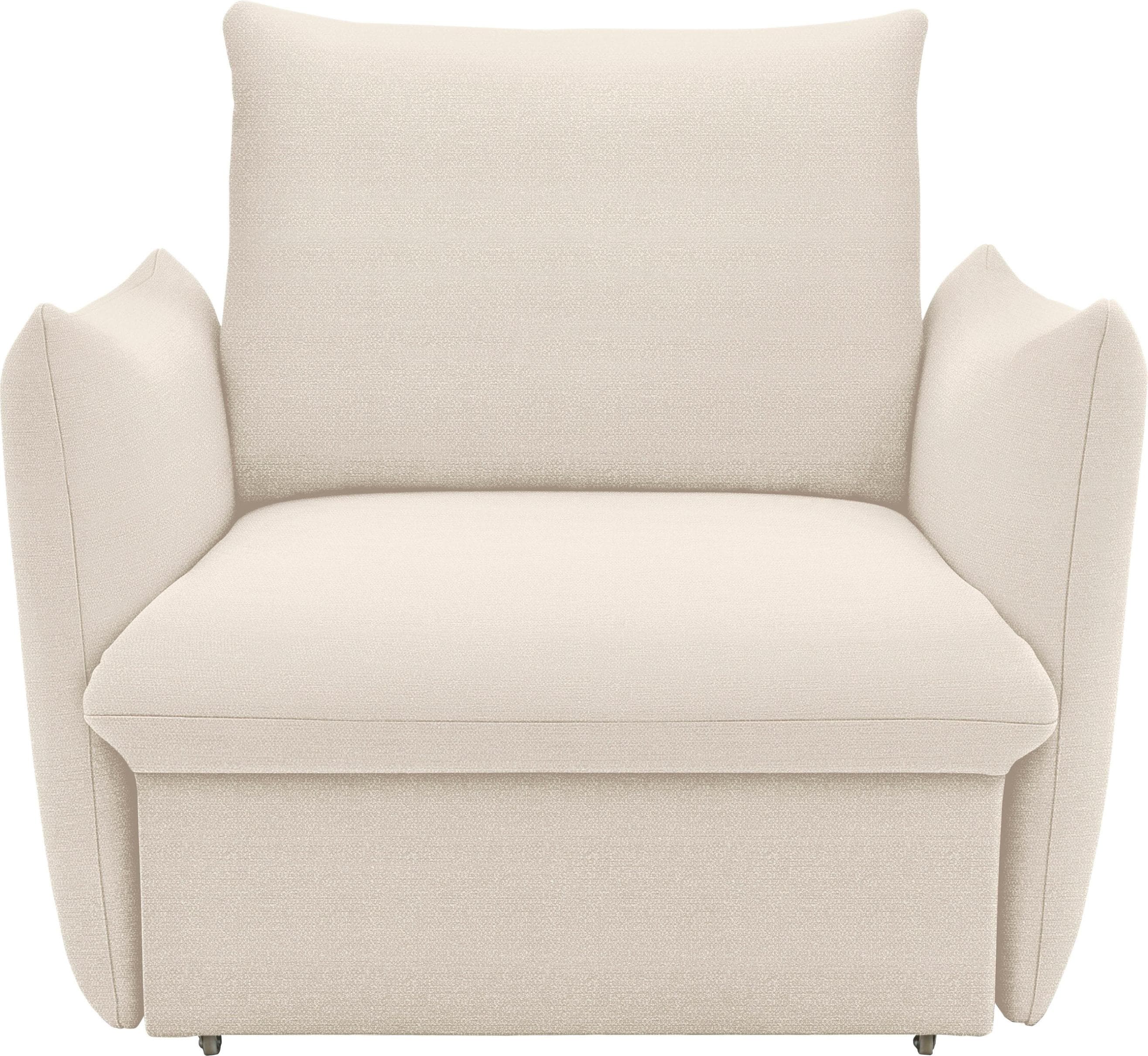 Sessel LOOKS XII Schlafsesel, beige, Boxspring-Polsterung, Gästebettfunktion