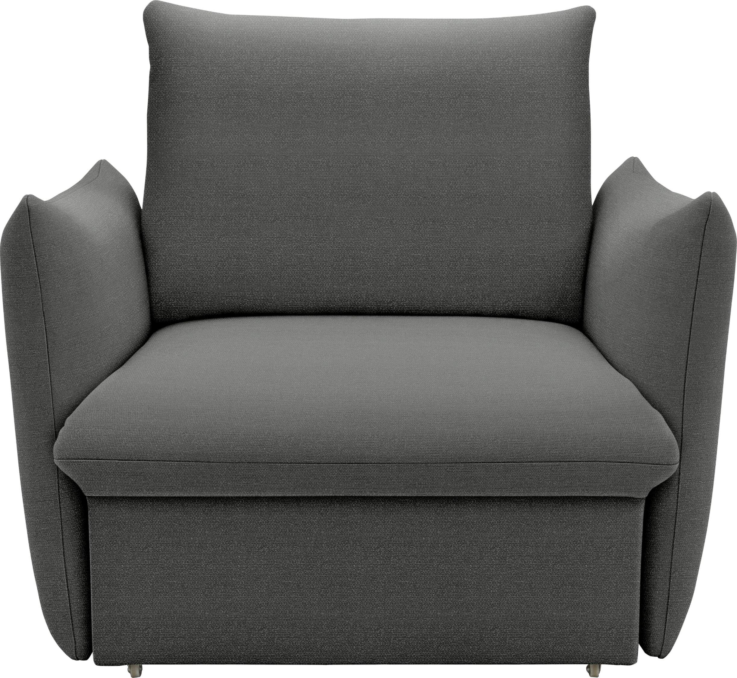 LOOKS by Wolfgang Joop Schlafsessel LOOKS XII Grau Boxspring-Polsterung