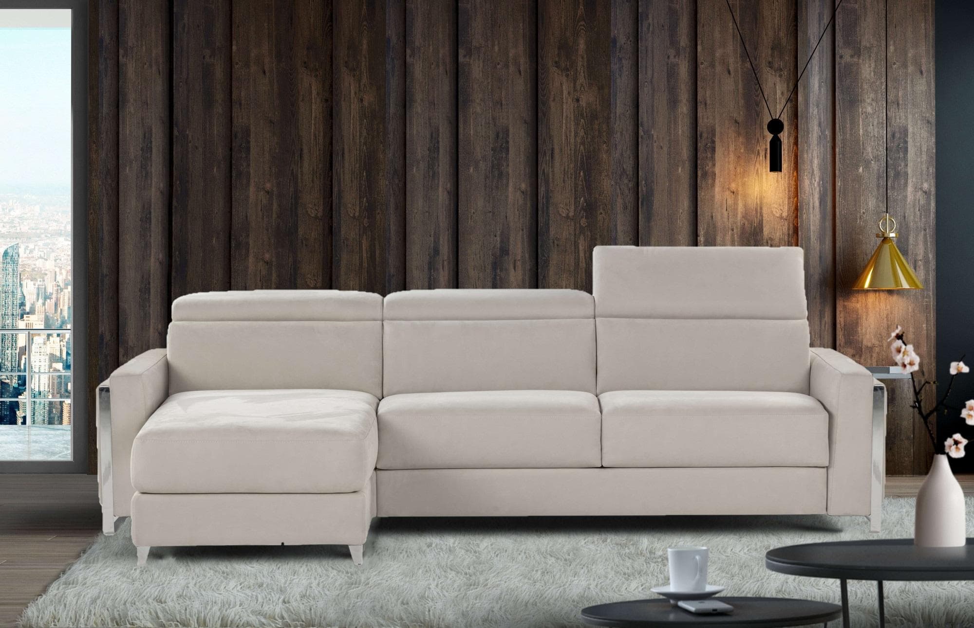 Polsterecke CALIA ITALIA "ECLETTICO" Ecksofa L-Form Beige