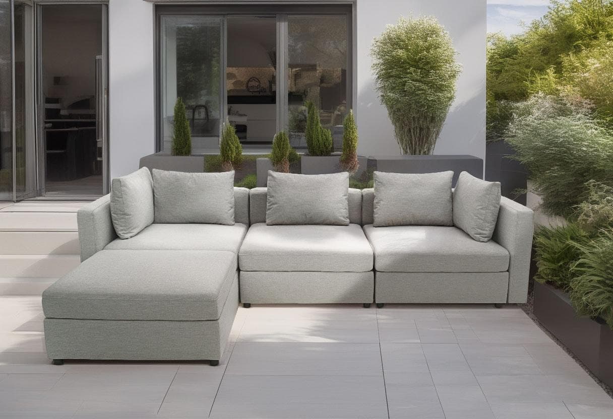 DOMO COLLECTION Sofaelement Solskin Silber Polsterelemente