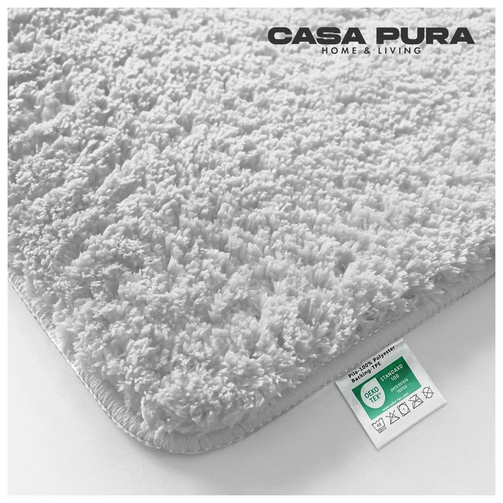 Casa Pura Badematte Sky Uni Schneeweiß