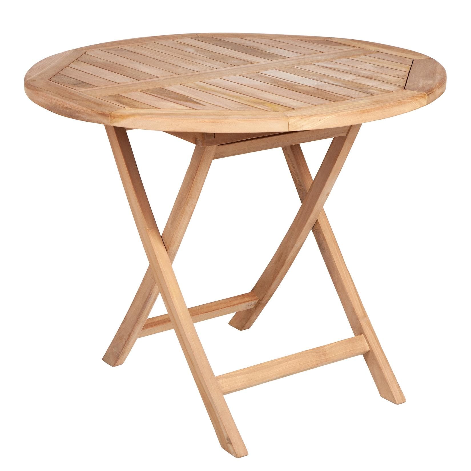 Riess Ambiente Gartentisch EMPIRE TEAK 90cm Rund Klappbar