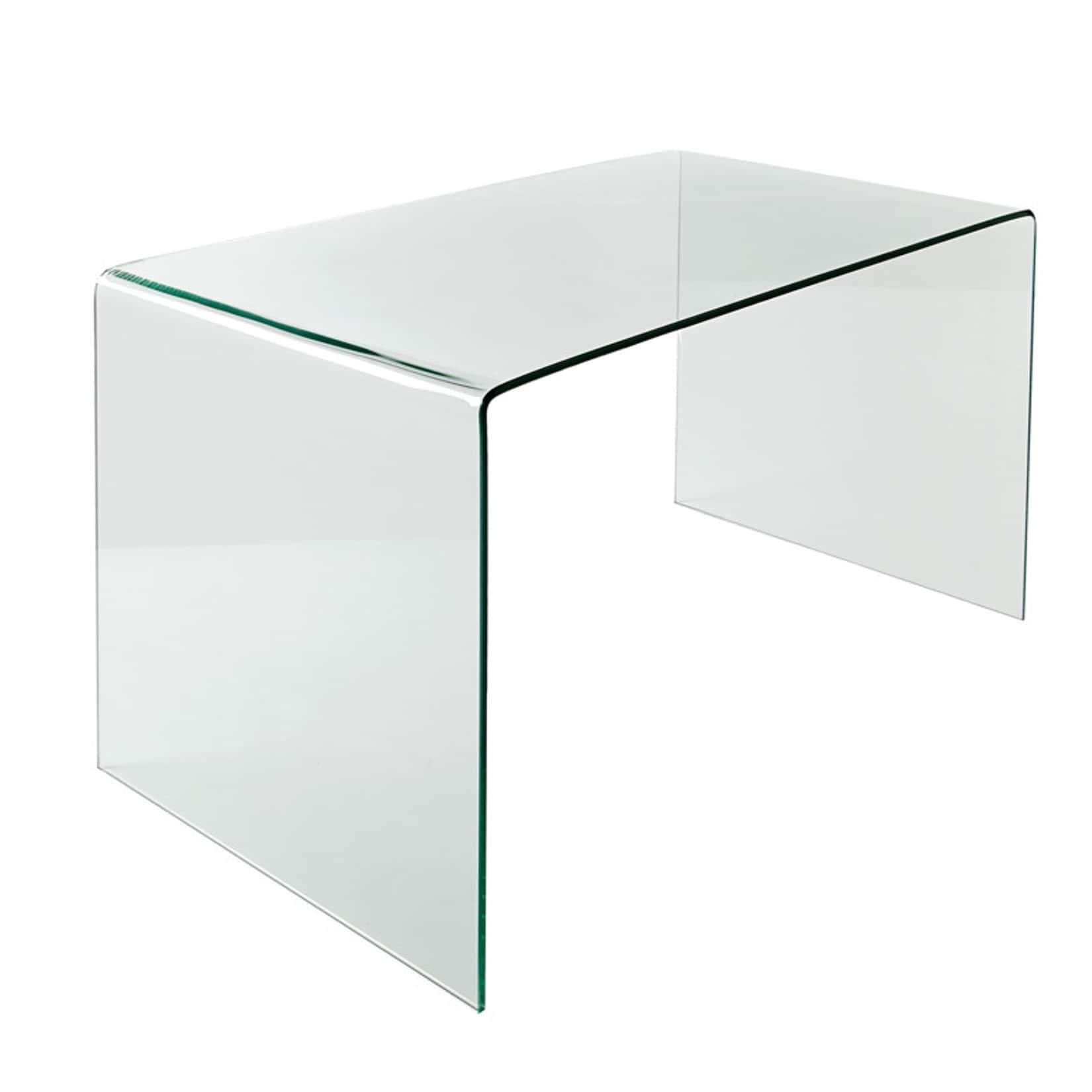 Transparenter Glas-Schreibtisch FANTOME · Modernes Design für Ihr Home Office
