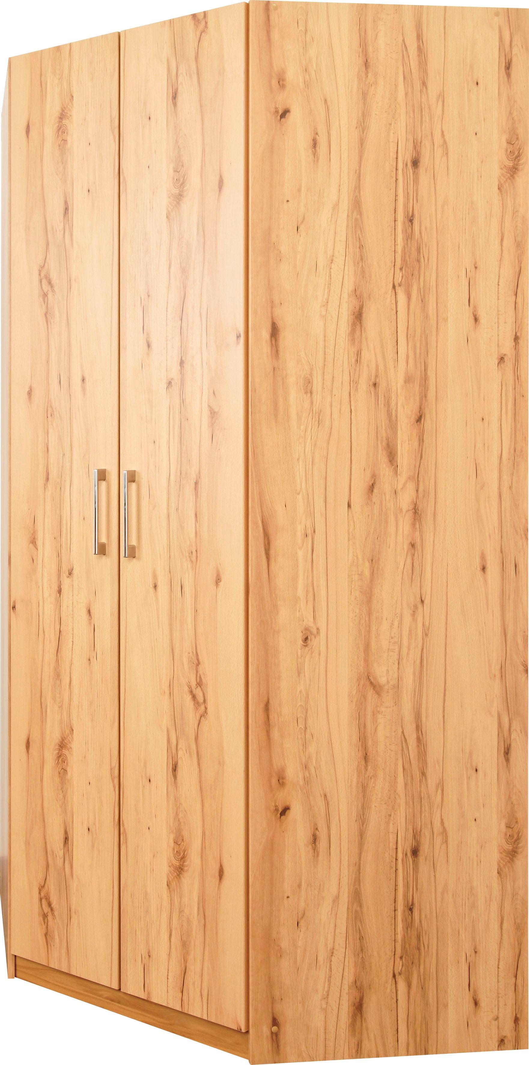 Prieß Eckkleiderschrank Lindau - Moderner Eckschrank mit Metallgriffen