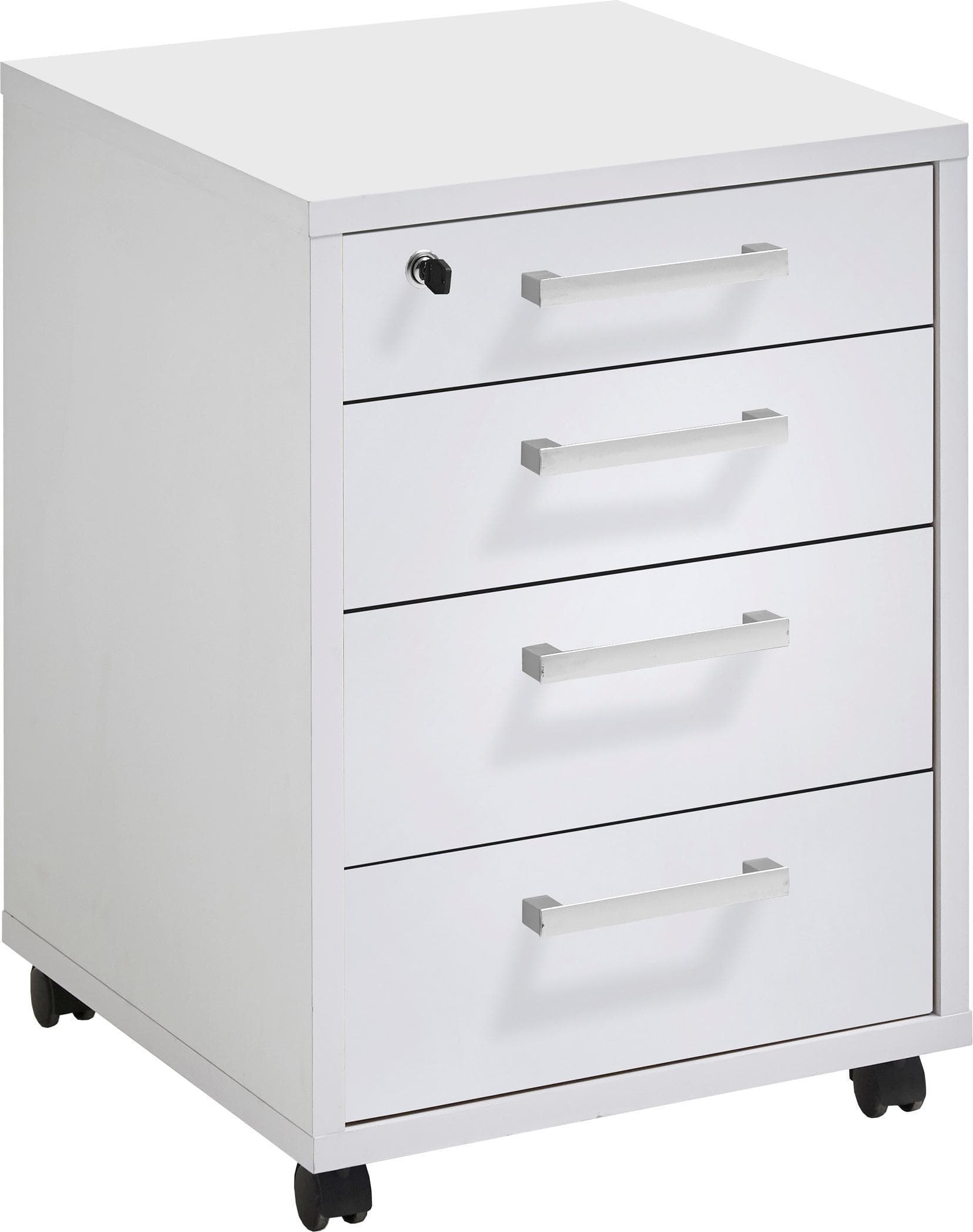 Rollcontainer Aktenschrank weiß