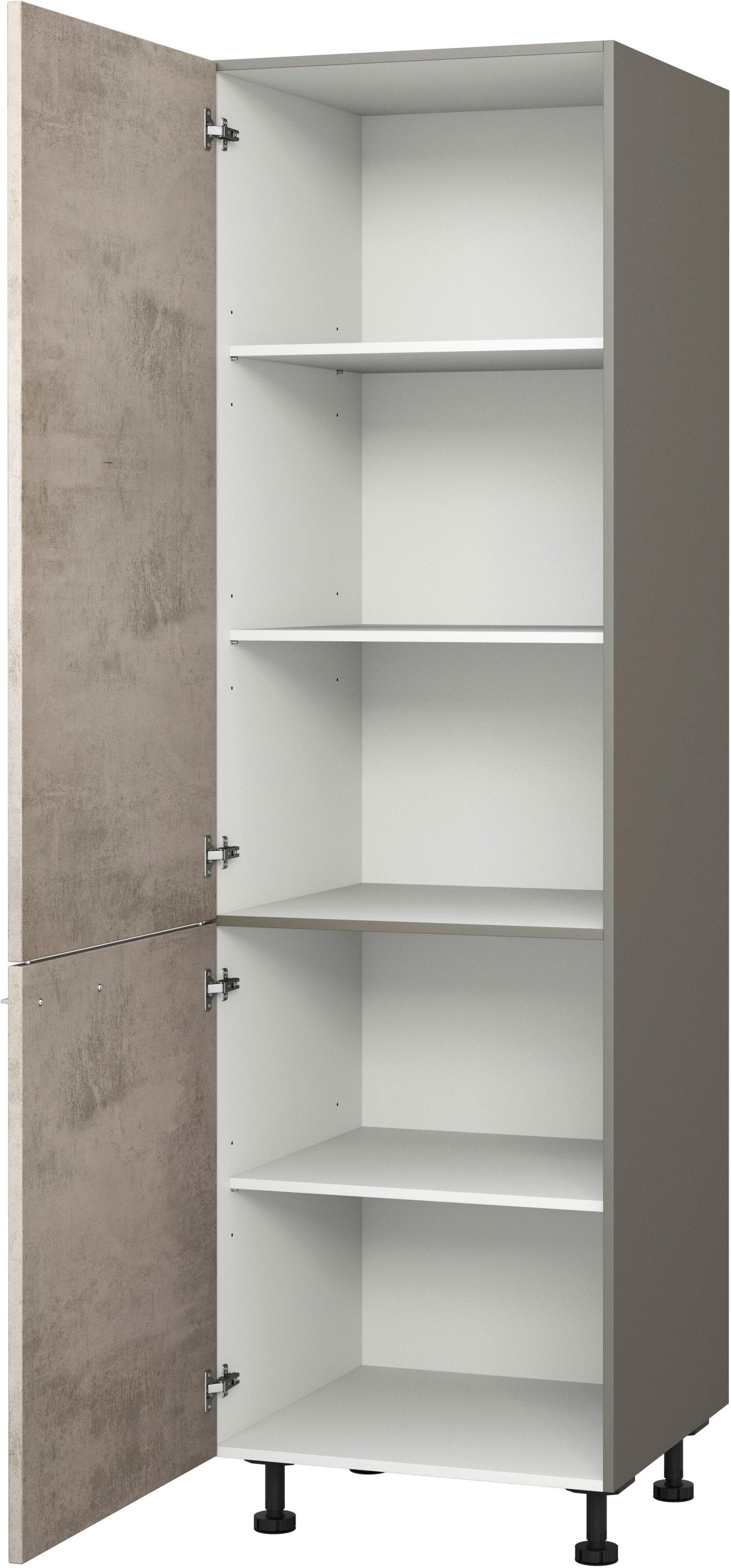 Vorratsschrank KOCHSTATION KS-Trea SV60-195 Anthrazit Grau