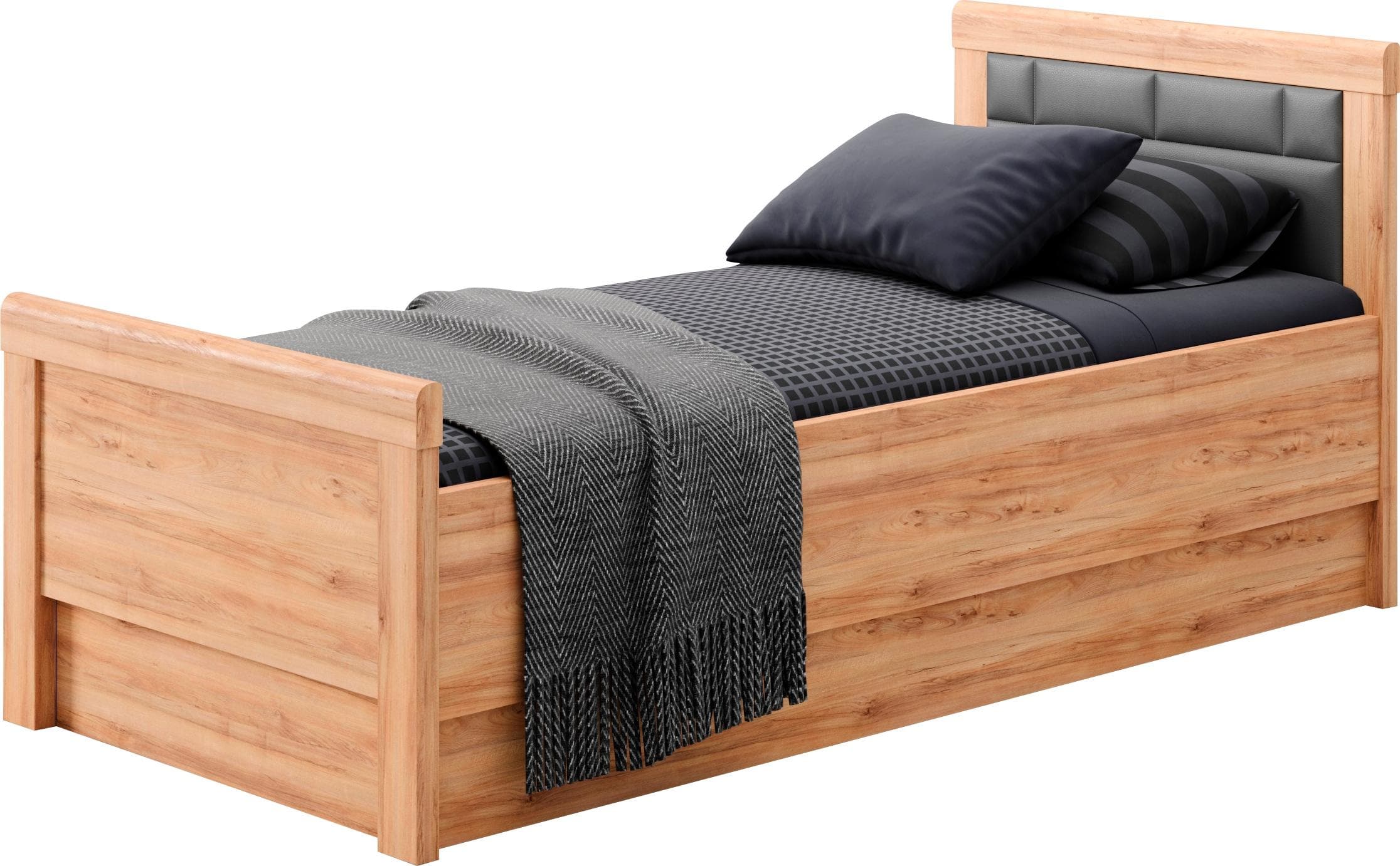 priess Arnsberg Einzelbett - Komfortable Liegehöhe & Polsterkopfteil